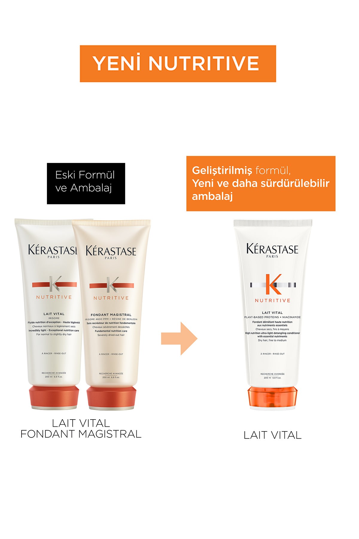 Kerastase Nutritive Lait Vital Kuru Saçlar Için Saç Kremi 200 ml