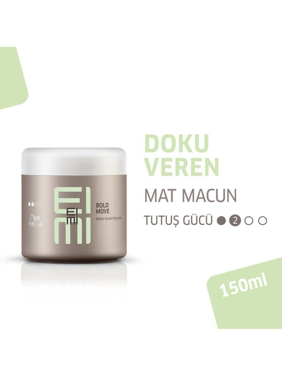 Wella EIMI-Bol Move | Saçlarınızı Sertleştirmeden Şekil Vermenizi Sağlayan Dokulandırıcı Mat Wax150 ml/