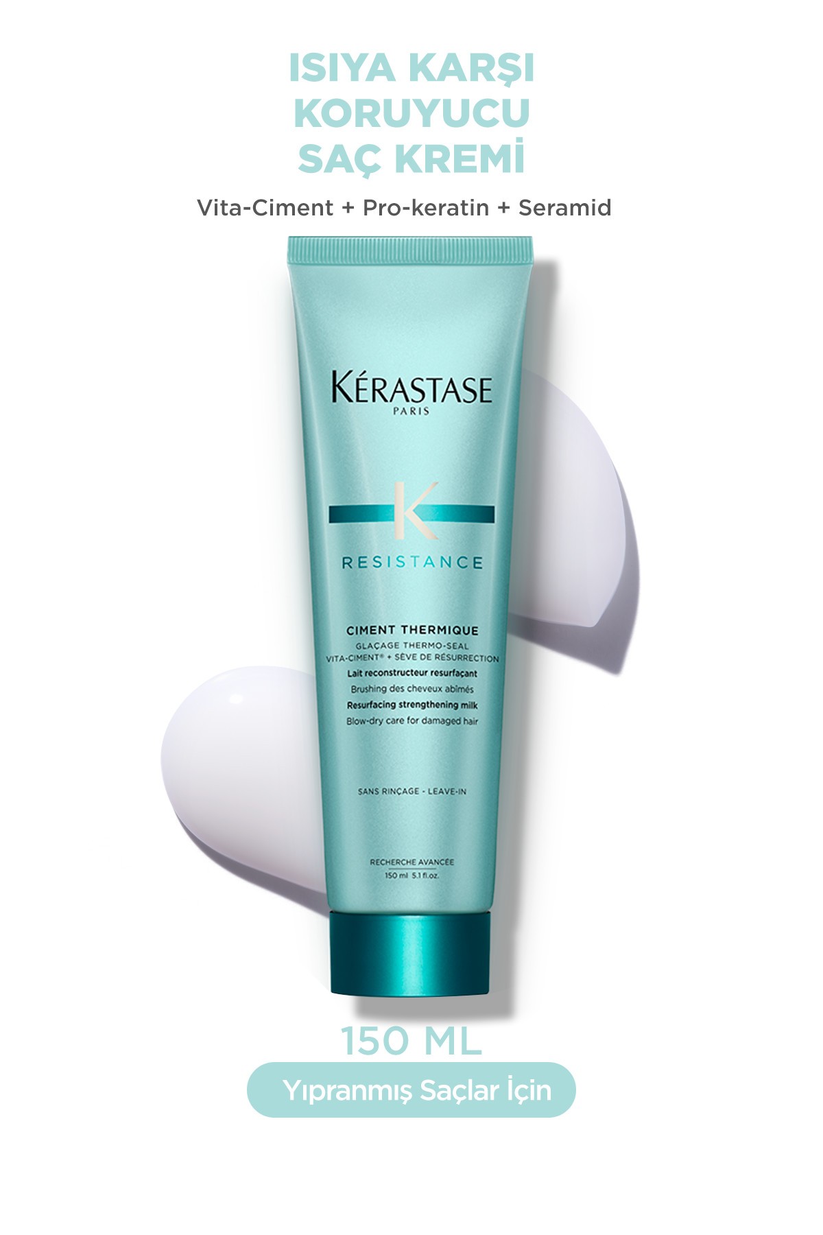 Kerastase Resistance Reconstruction Ciment Thermique Zayıf Ve Yıpranmış Saçlar Için Onarıcı Durulanmayan Bakım Keremi 150ml