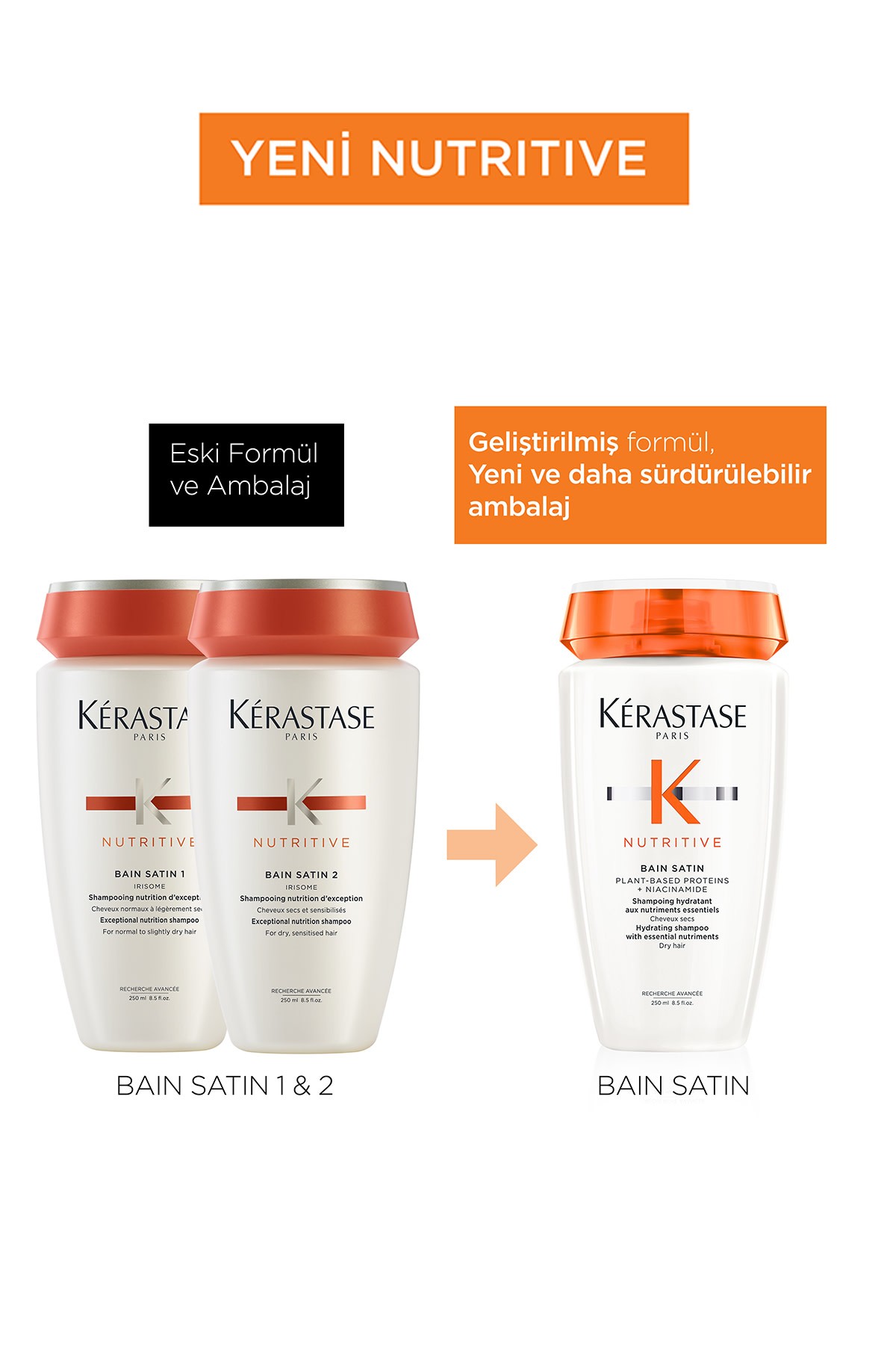 Kerastase Nutritive Bain Satin Yoğun Nemlendirici Şampuan 250 ml