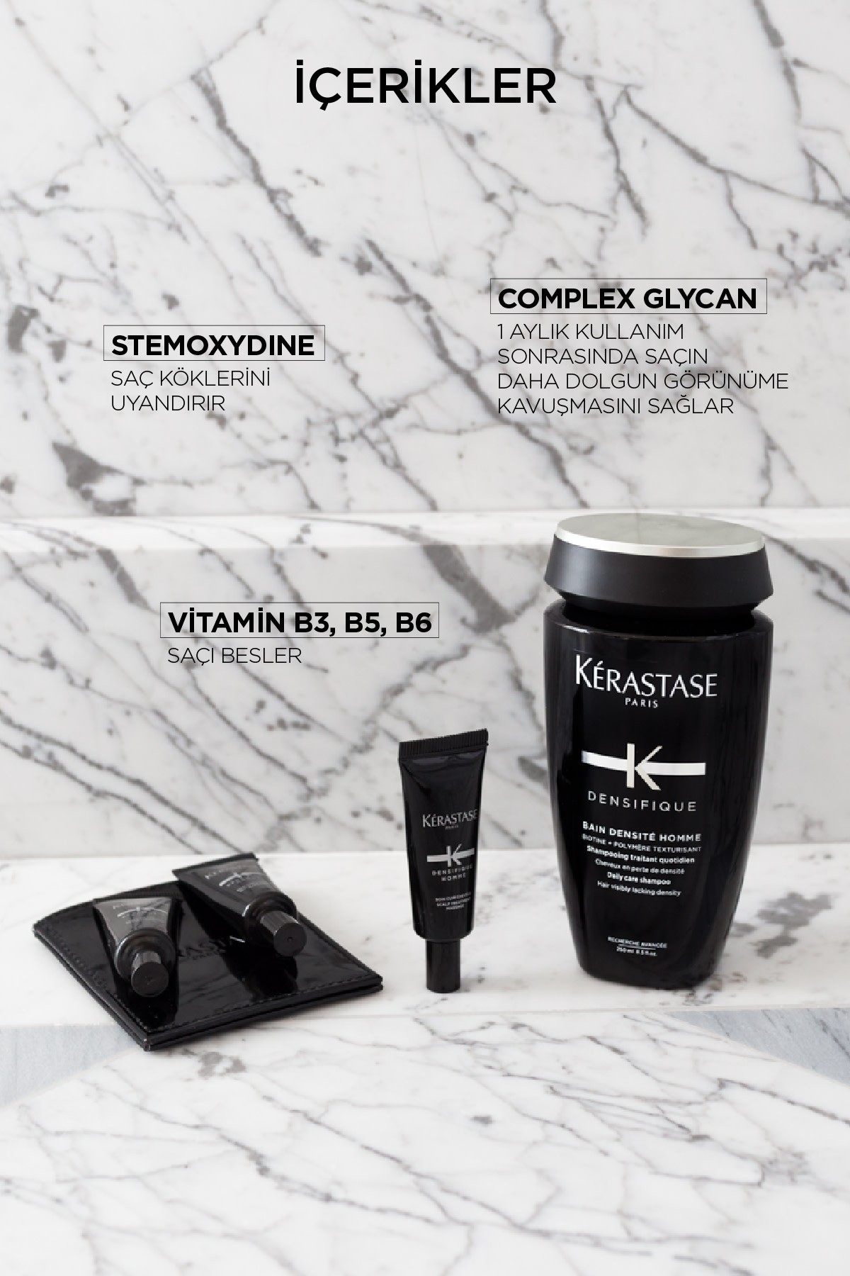 Kerastase Densifique Bain Densifique Homme Erkekler Için Yoğunluk Kazandıran Şampuan 250ml