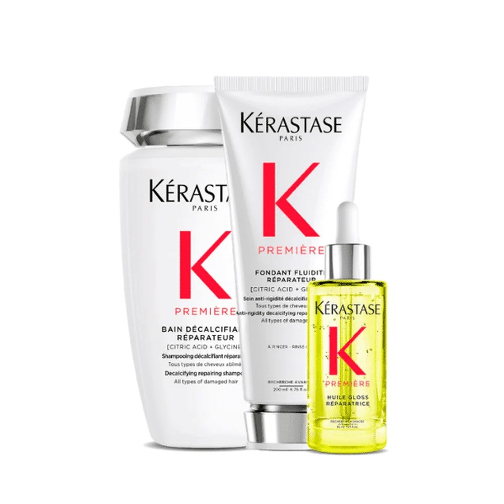 Kerastase Premiere 3lü Yıpranmış Saçlar İçin Onarıcı Set (Bain, Fondant & Huile Gloss)