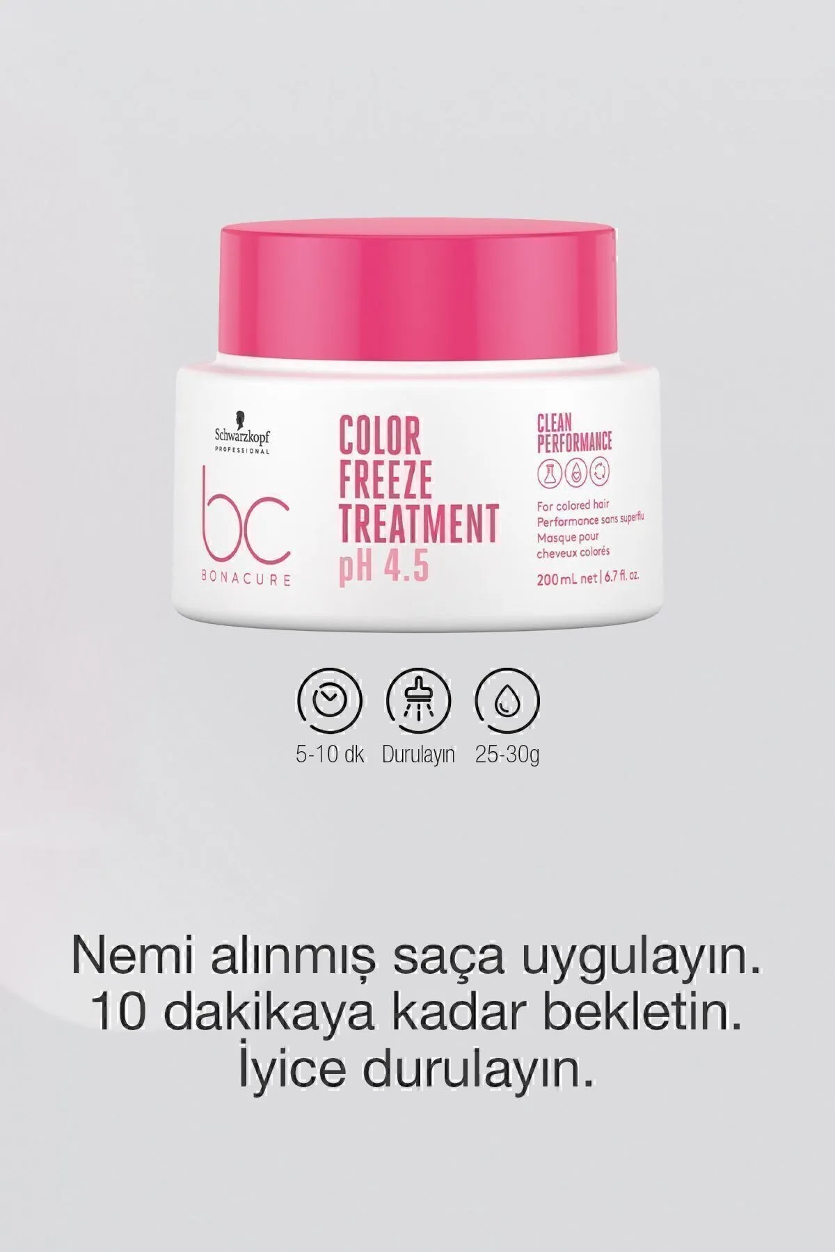 Bonacure Bc Clean Renk Koruyucu Kür Renklendirilmiş Saçlara Yoğun Onarım ve Bakım 200ml 