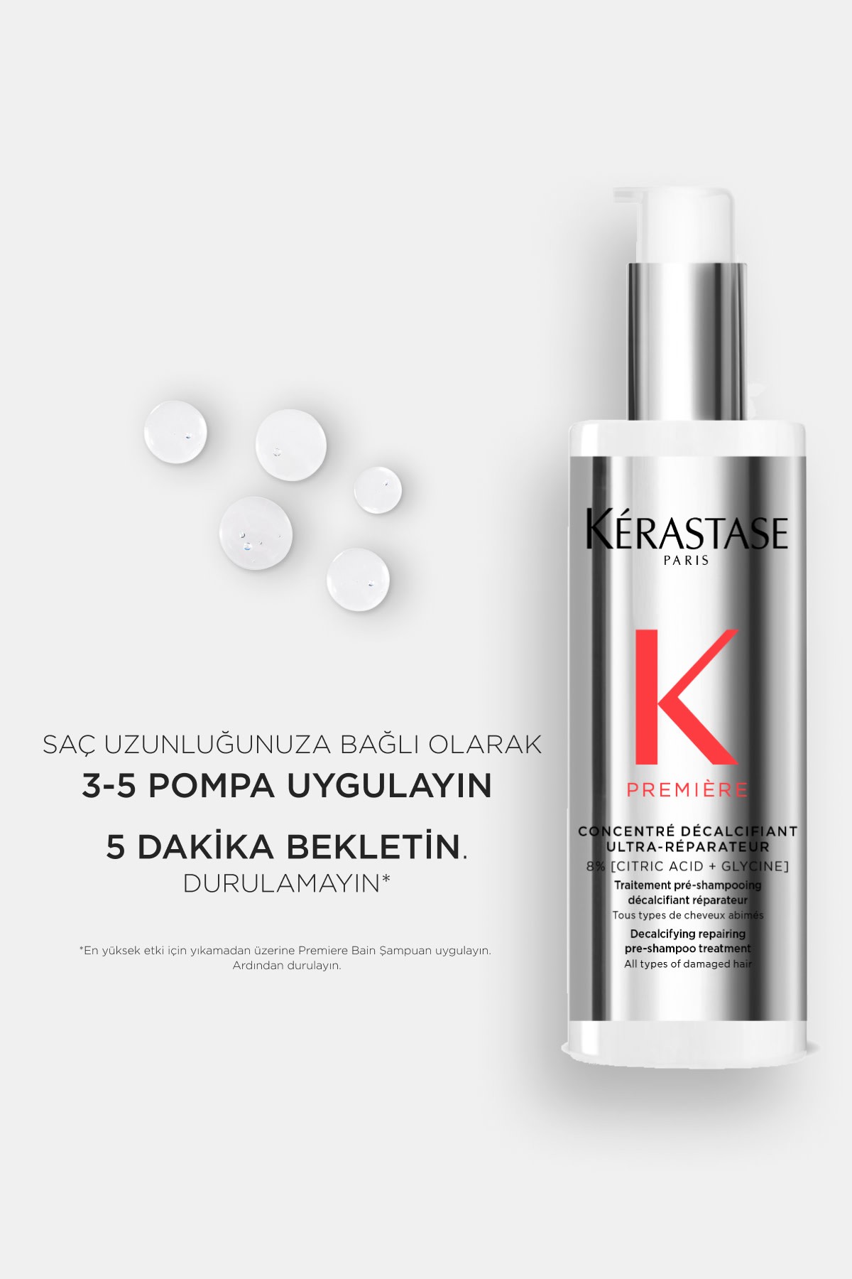 Kerastase Premiere Concentré Décalcifiant Ultra-réparateur Onarım Sağlayan Şampuan Öncesi Bakım 250m