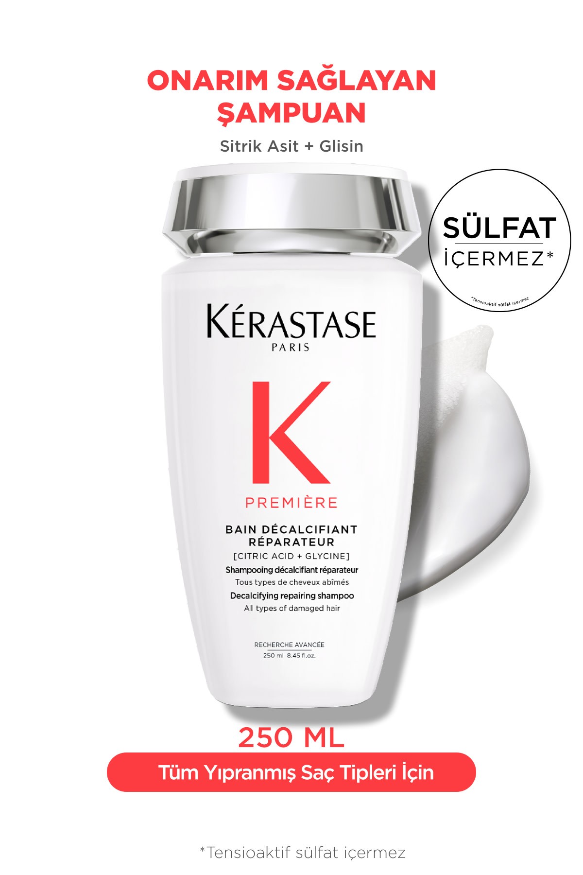 Kerastase Premiere Bain Decalcifiant Reparateur Yıpranmış Saçlar Için Onarım Sağlayan Şampuan 250 ml