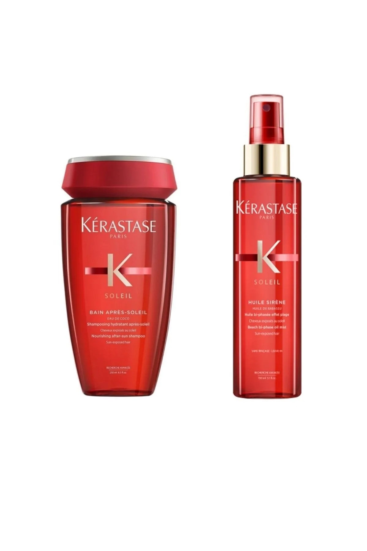 Kerastase Soleil Besleyici Şampuan 250 Ml + Huile Sirene Plaj Dalgası Etkili Sprey Yağ 150 Ml