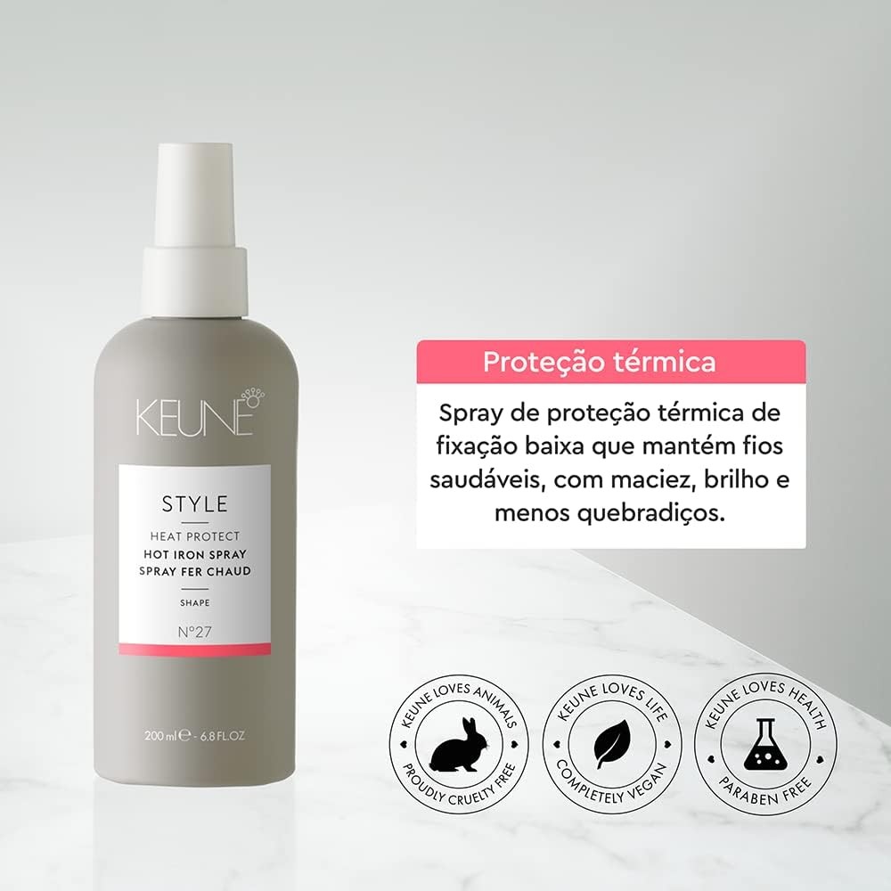 Keune Style Heat Protect Hot Iron Isı Koruyuculu Saç Spreyi 200 ml