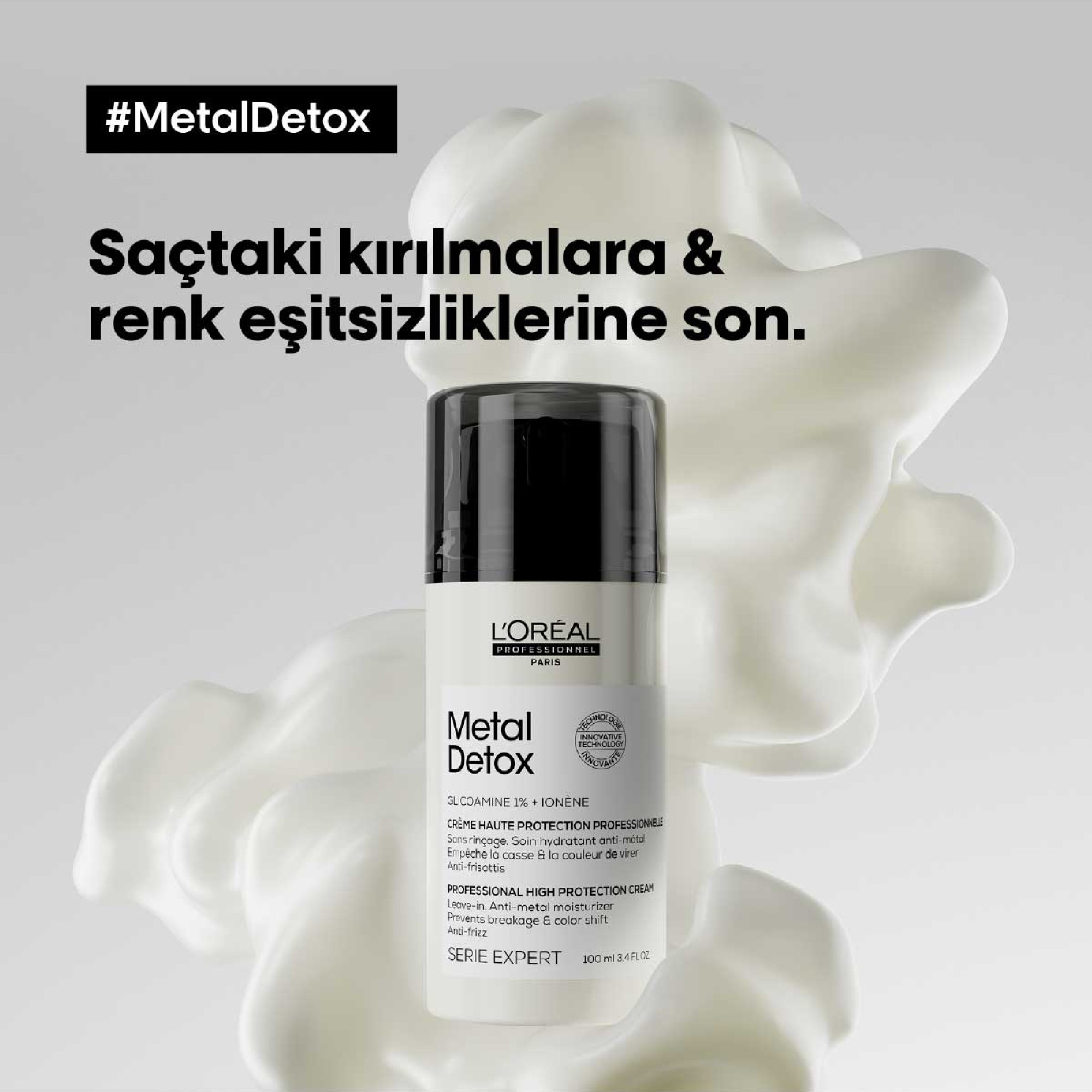 L'oreal Professionnel Serie Expert Metal Detox İşlem Görmüş Saçlar İçin Yüksek Korumalı Krem 100ml