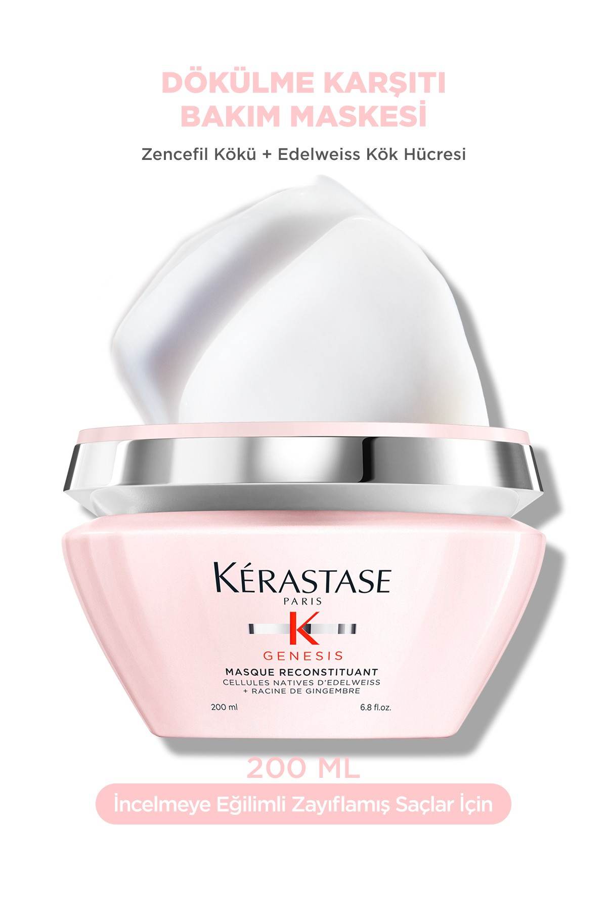 Kerastase Genesis Masque Reconstituant Dökülme Karşıtı Yoğun Güçlendirici Bakım Maskesi 200 ml