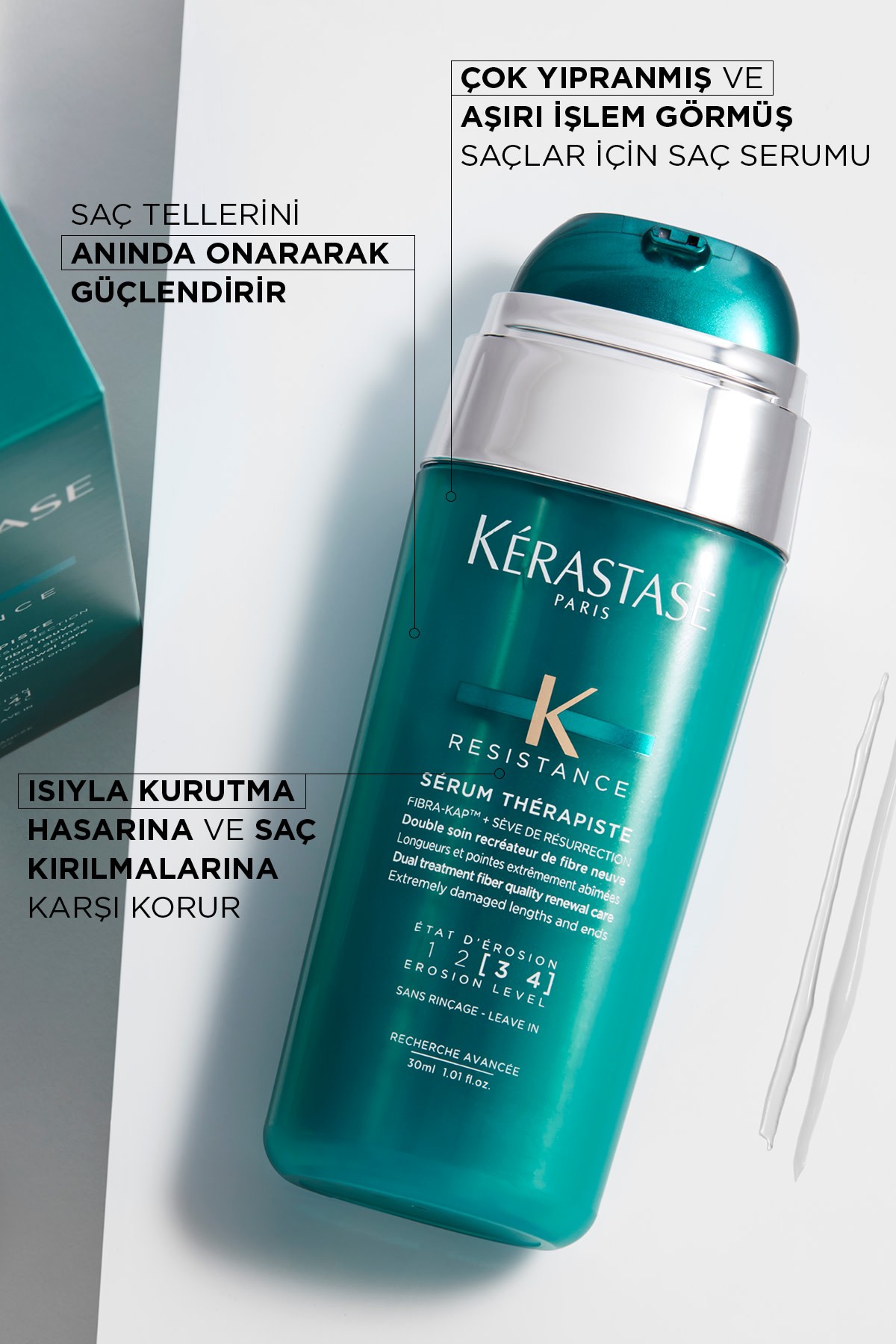 Kerastase Resistance Sérum Thérapiste Çok Yıpranmış Ve Aşırı Işlem Görmüş Saçlar Için Onarıcı Serum 30 ml