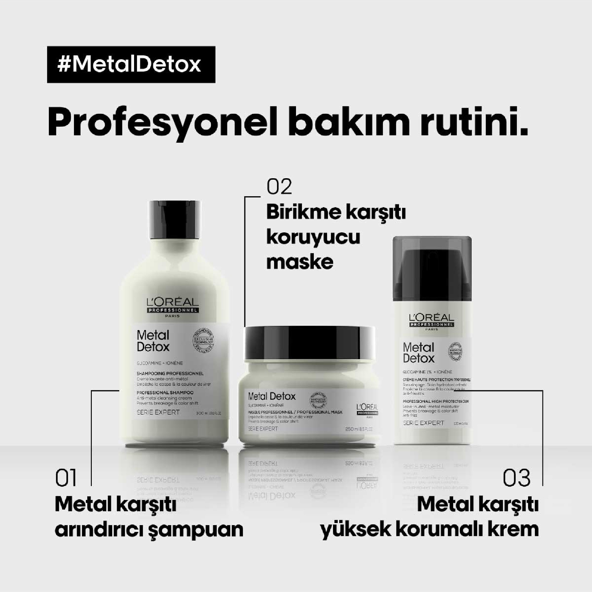 L'oreal Professionnel Serie Expert Metal Detox İşlem Görmüş Saçlar İçin Yüksek Korumalı Krem 100ml