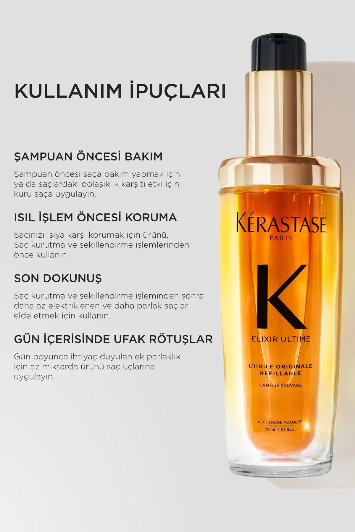 Kerastase Elixir Ultime Saç Bakım Yağı Refill 75 ml 