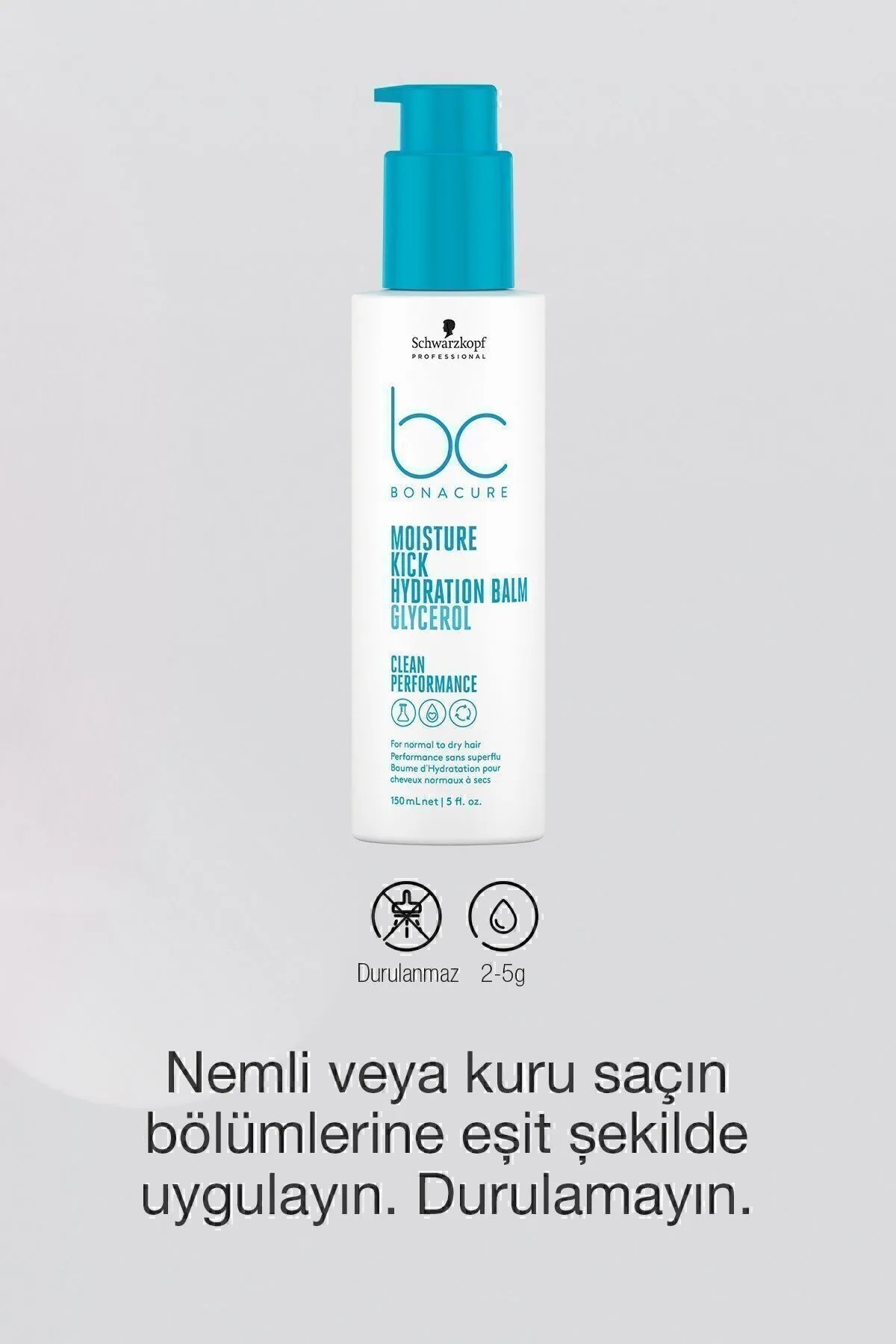 Bonacure Bc Clean Nem Yükleme Nemlendirici Balm -Kuru ve Kıvırıcık Saçlar İçin 150ml