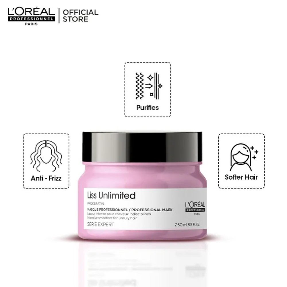 L'oreal Professionnel Serie Expert Liss Unlimited Elektriklenme Karşıtı Ve Yoğun Yumuşaklık Veren Maske 250ml