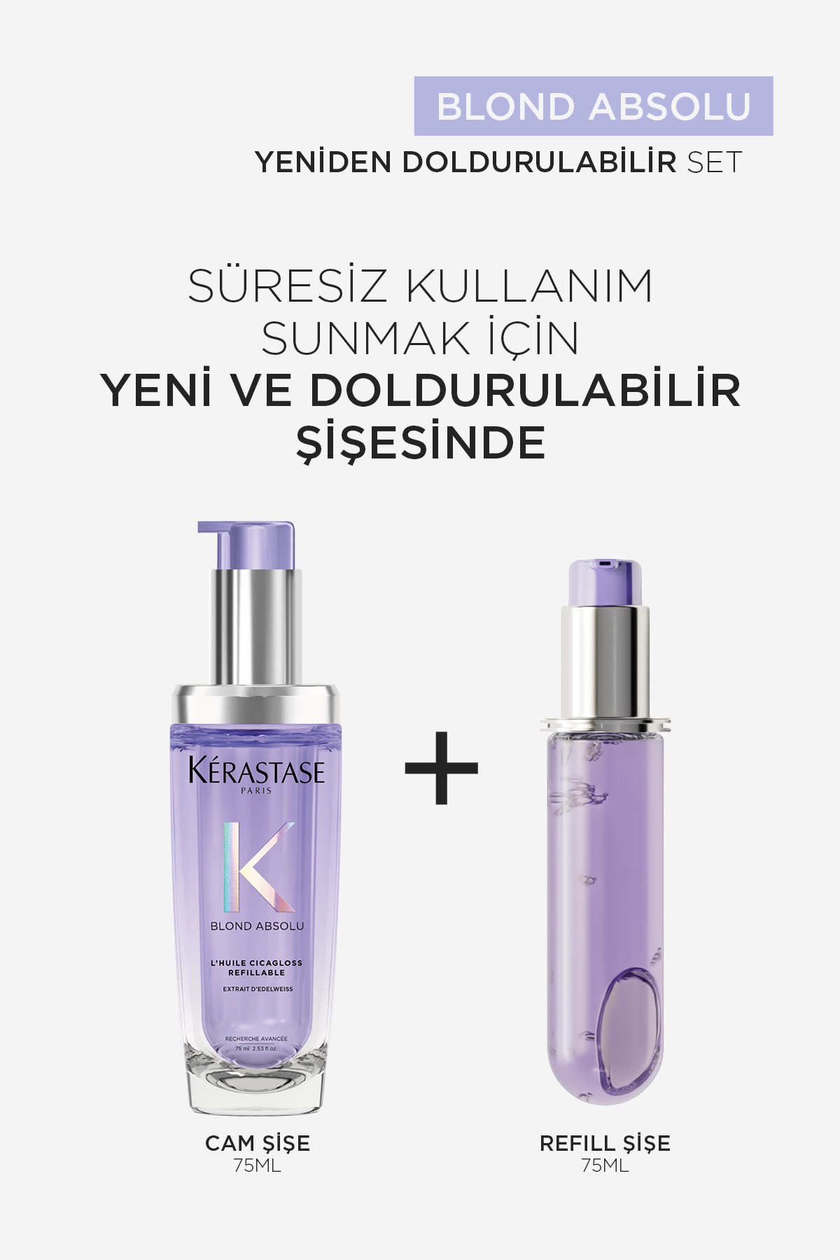 KERASTASE YENİDEN DOLDURULABİLİR L'HUILE CICAGLOSS SAÇ YAĞI 75 ml