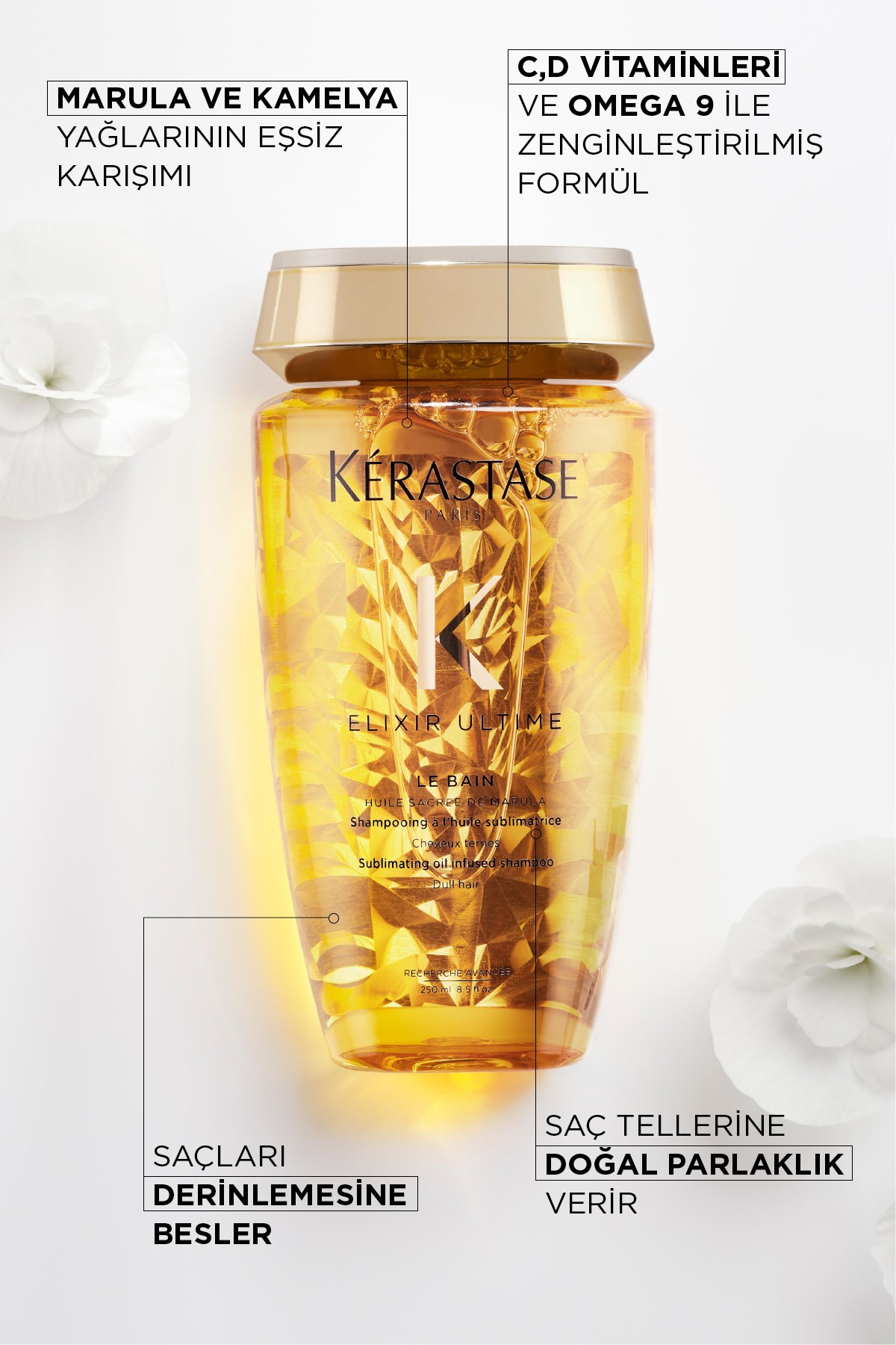 Kerastase Elixir Ultime Le Bain Parlaklık Veren Şampuan 250 ml