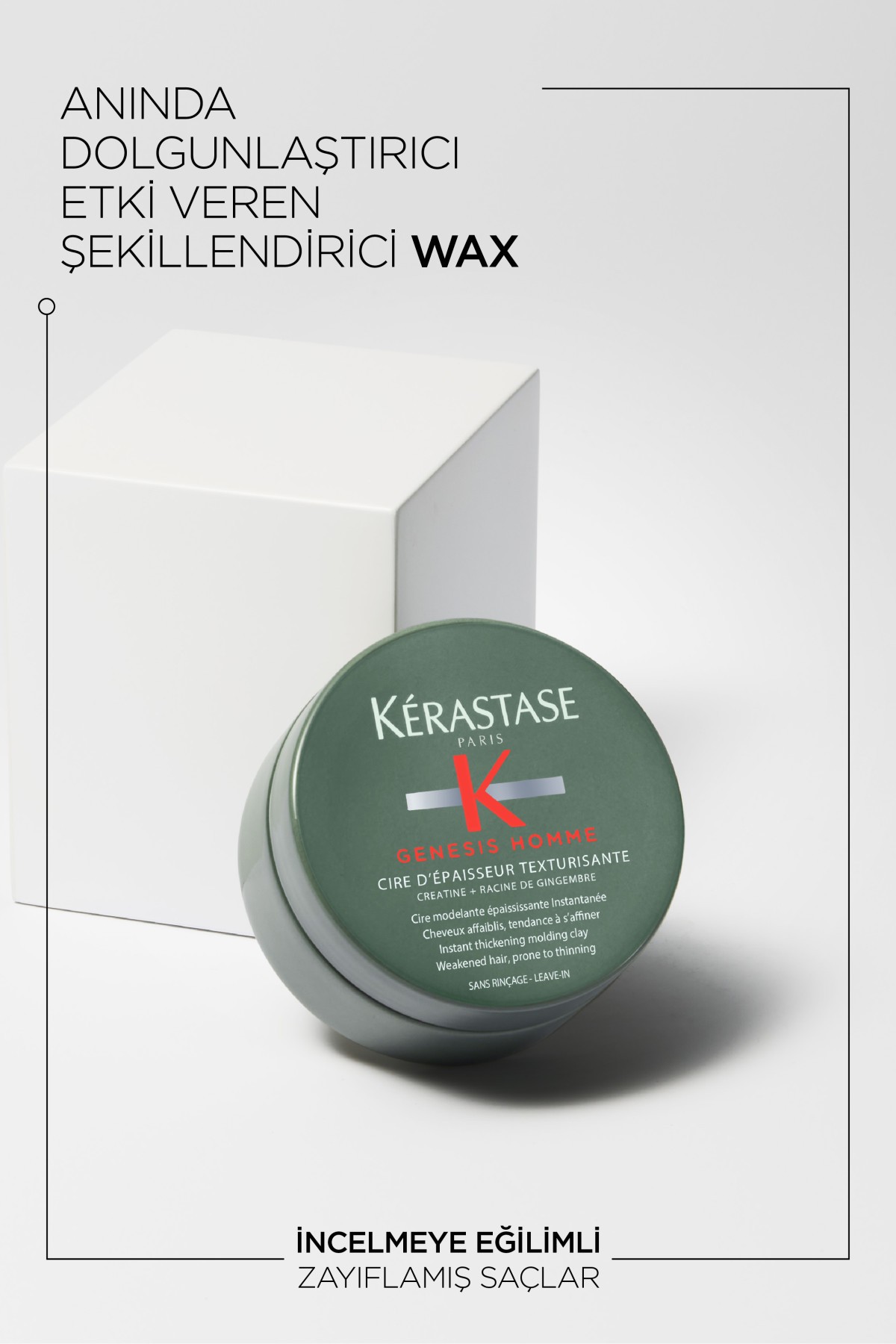 Kerastase Genesis Homme Saça Doku Kazandıran Şekillendirici Wax 75 ml