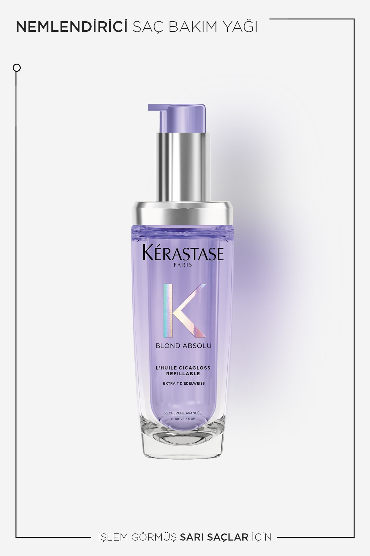 KERASTASE YENİDEN DOLDURULABİLİR L'HUILE CICAGLOSS SAÇ YAĞI 75 ml