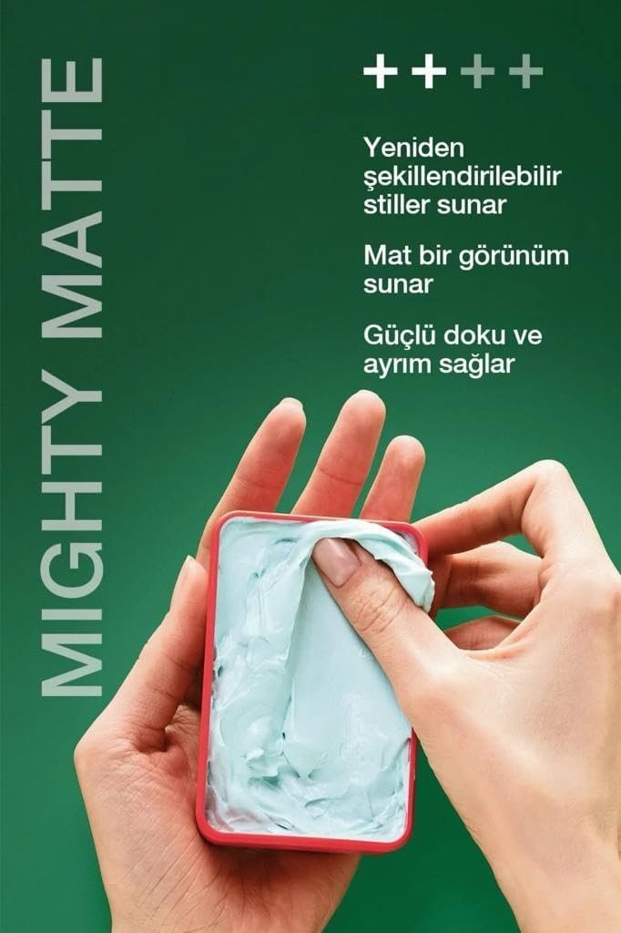 Osis Mighty Matte Güçlü Tutucu -Doğal Görünüm ve Doku Sağlayan Mat Wax 100ml