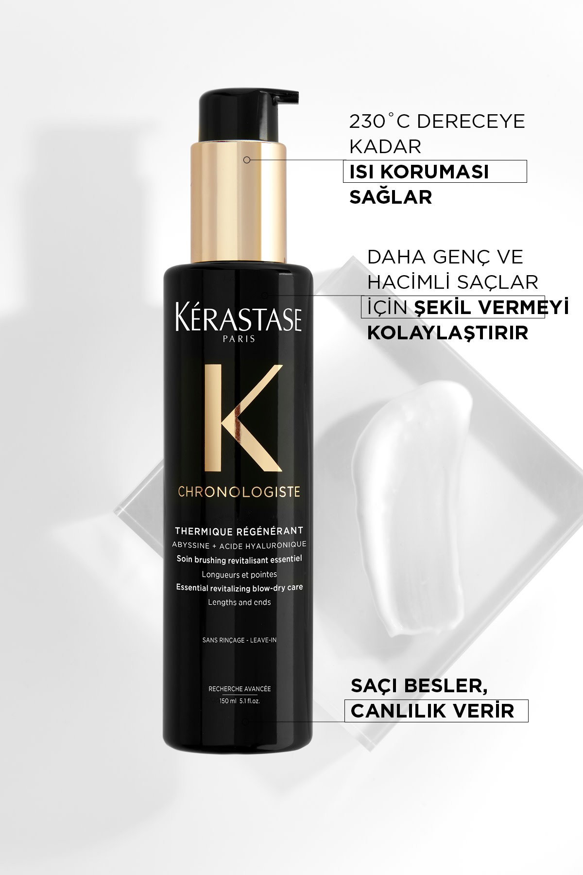 Kerastase Chronologiste Thermique Régénérant Yenileyici Isıya Karşı Koruyucu Durulanmayan Bakım Krem