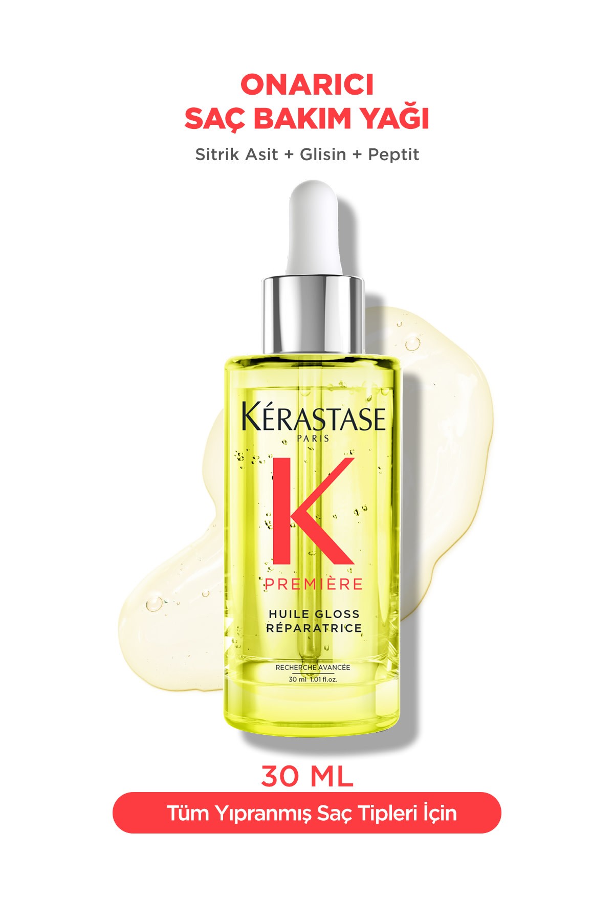 Kerastase Premiere Huile Gloss Réparatrice Yoğun Parlaklık Veren Onarıcı Saç Bakım Yağı 30 ml