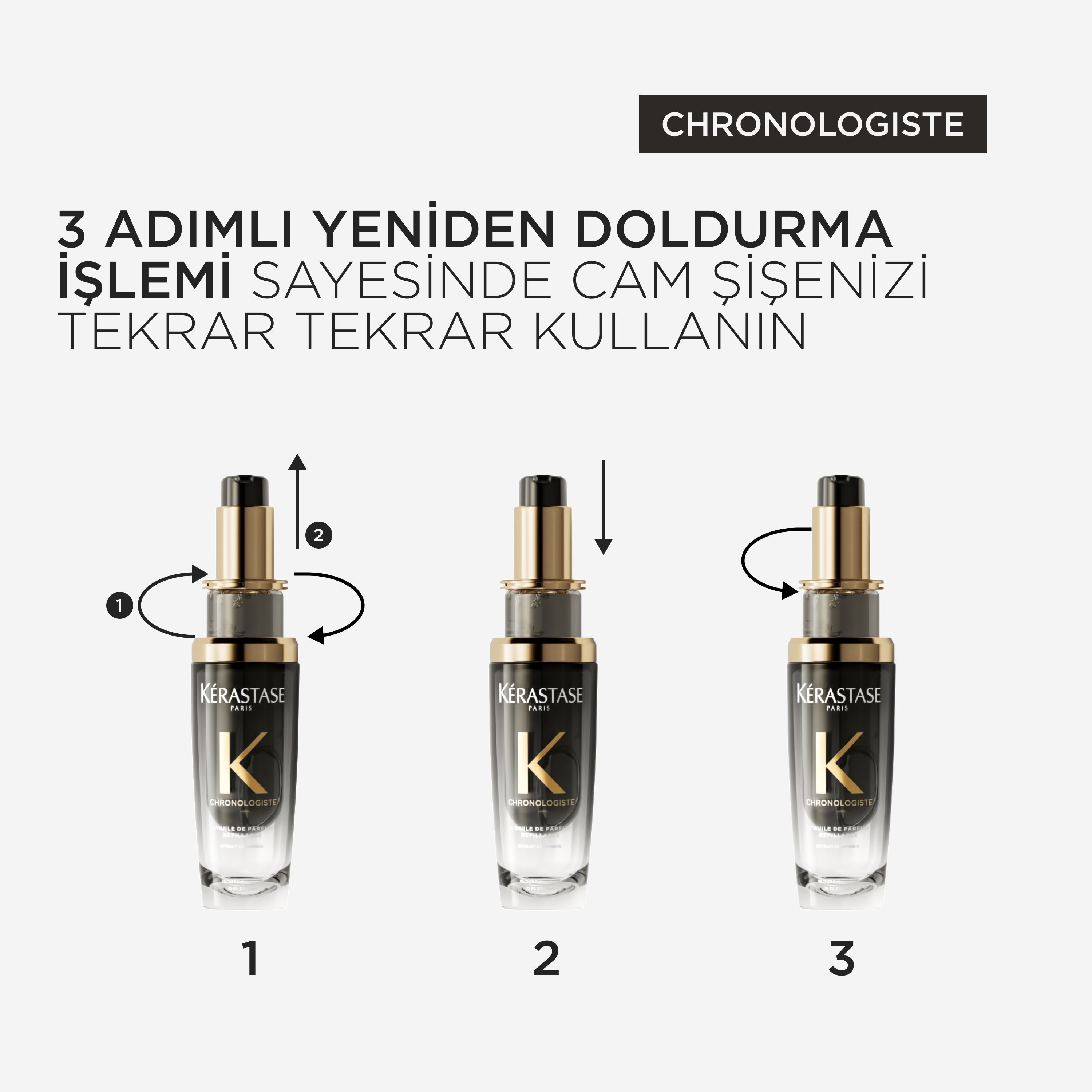 Kerastase Chronologiste Yeniden Doldurulabilir Parfümlü Besleyici Saç Bakım Yağı 75ml