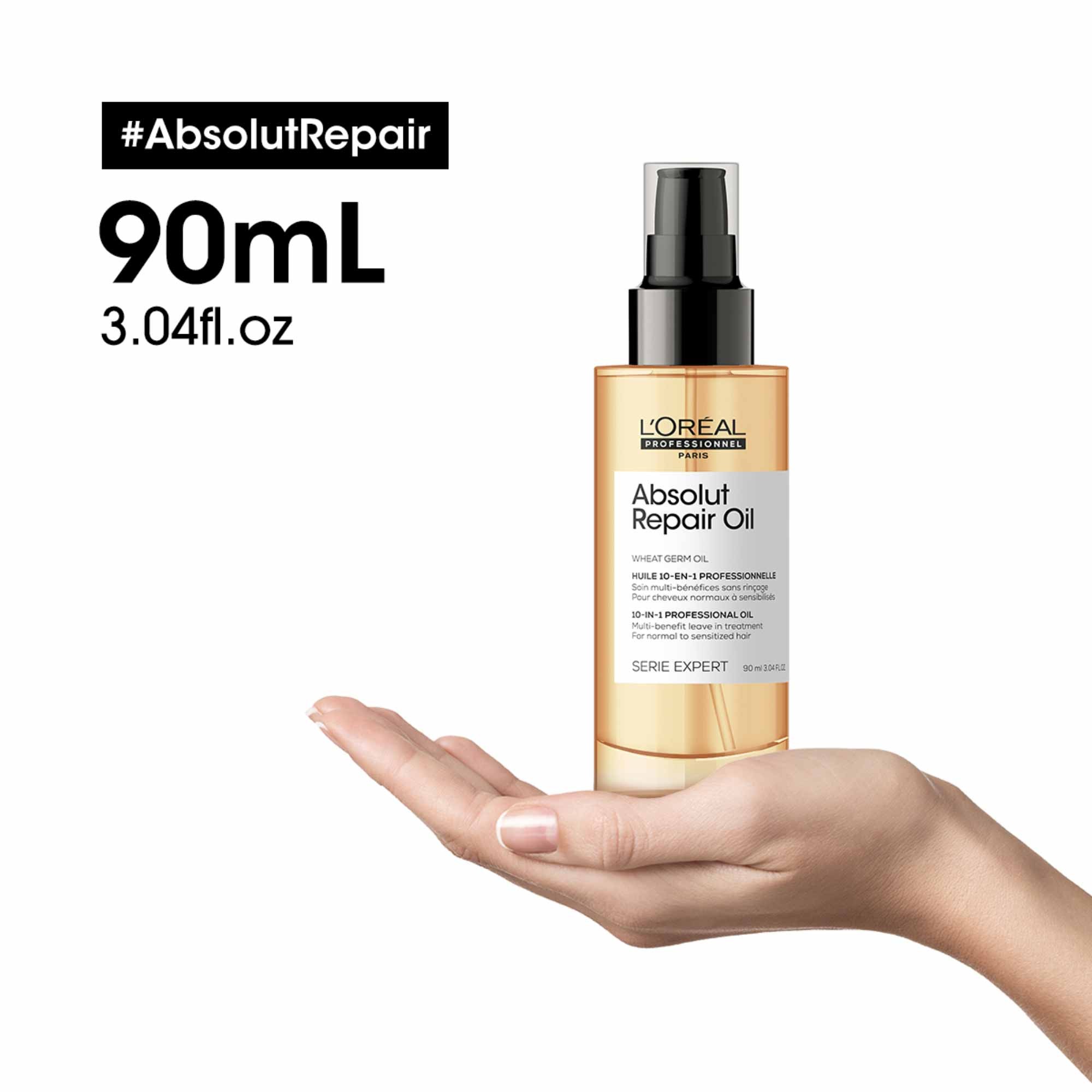 L'oreal Professionnel Loreal Serie Expert Absolut Repair 10 In 1 Yıpranmış Saçlar Için 10 Etkili Mucize Saç Bakım Yağı 90 ml