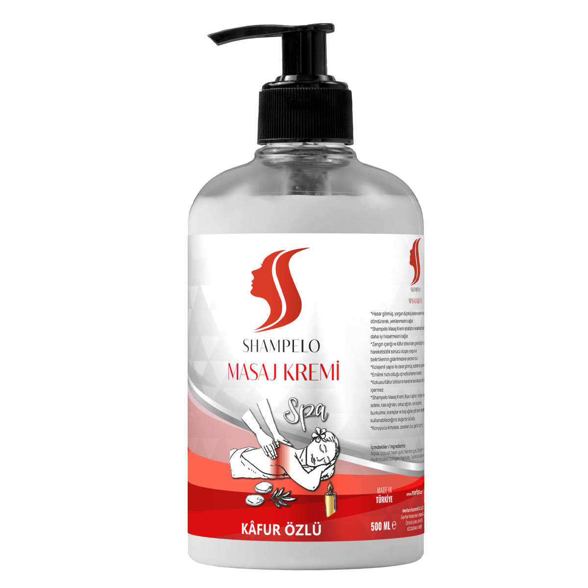 Shampelo Masaj Kremi Kâfurlu 500 ML