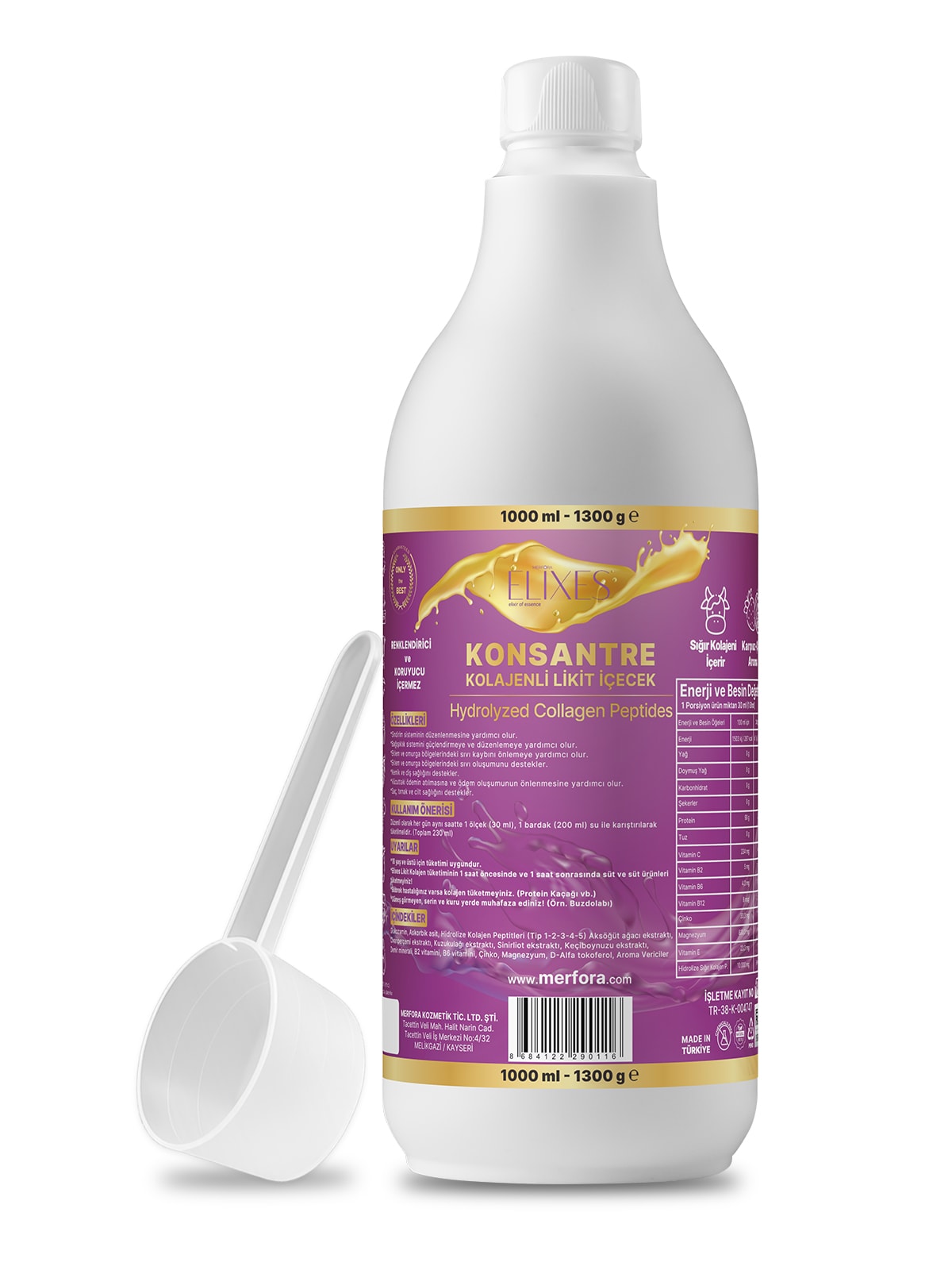 Elixes Likit Konsantre Sığır Kolajenli İçecek 1000 ML 