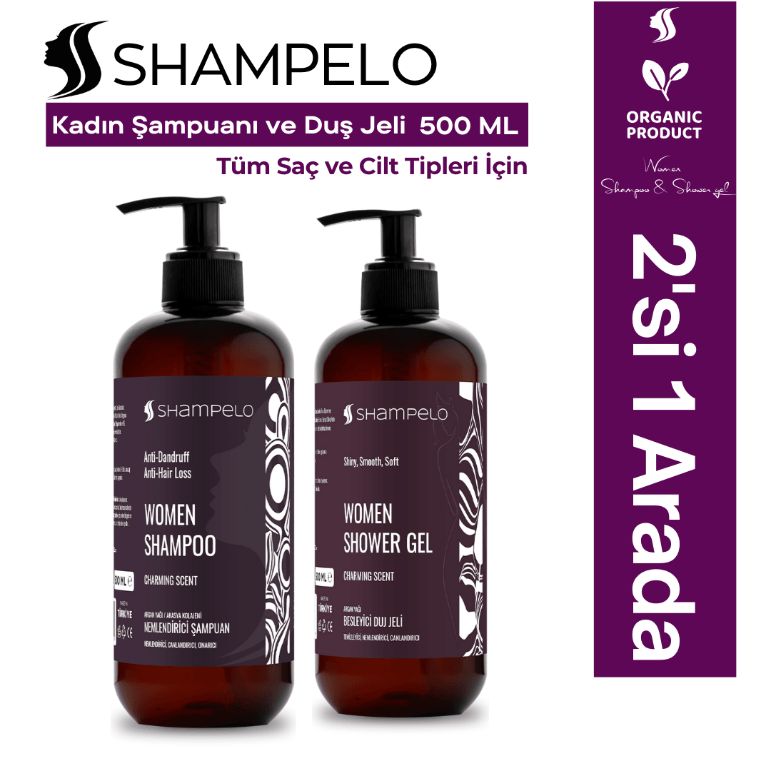 Shampelo Kadın Şampuan & Duş Jeli 500 ML