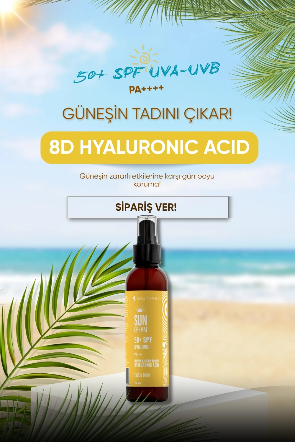 Shampelo Güneş Kremi 50+ SPF Face & Body