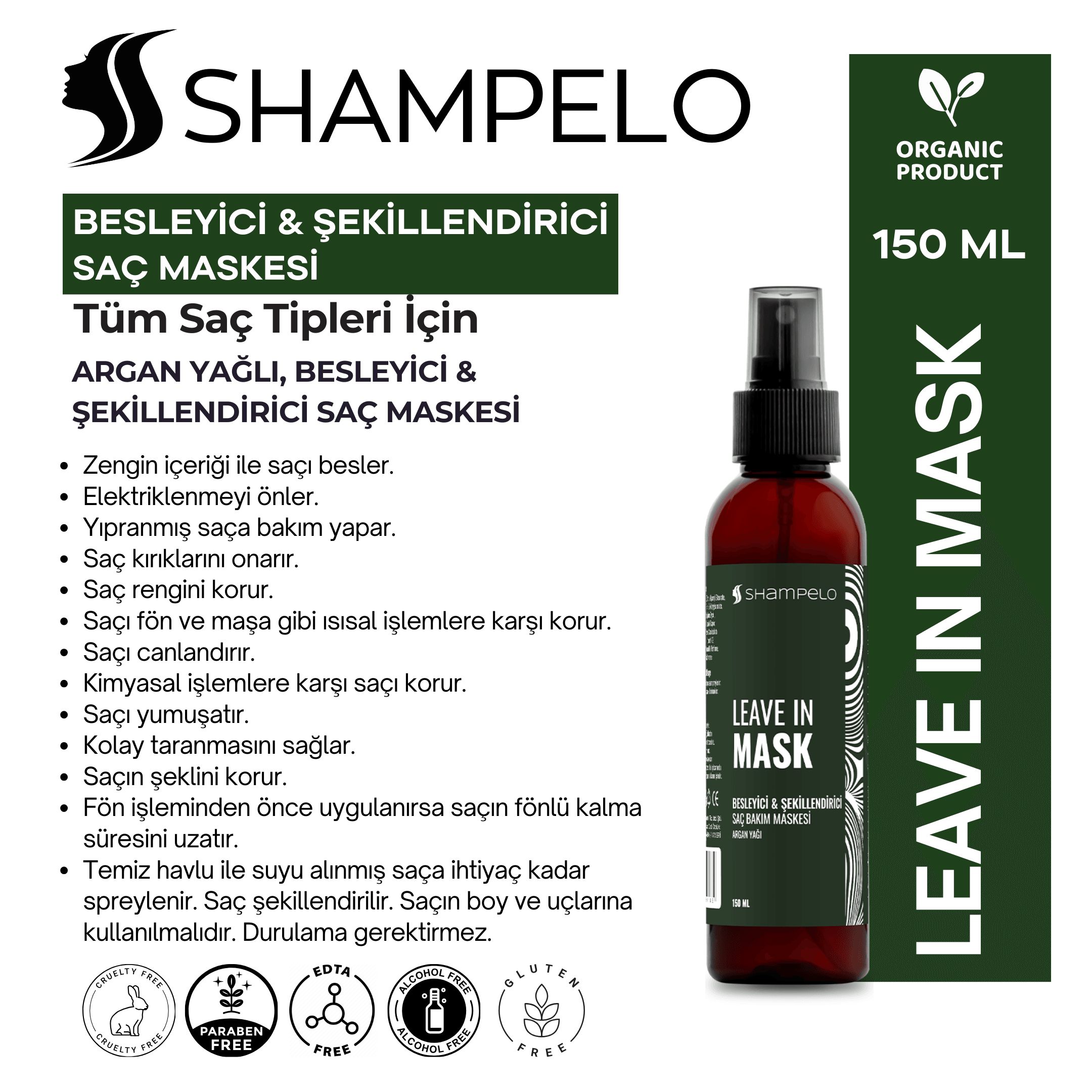 Shampelo Leave In Mask 150 ML