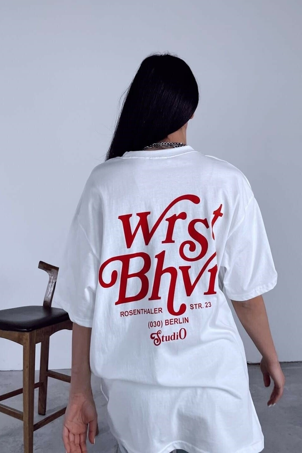 Beyaz Wrst Unisex Tişört