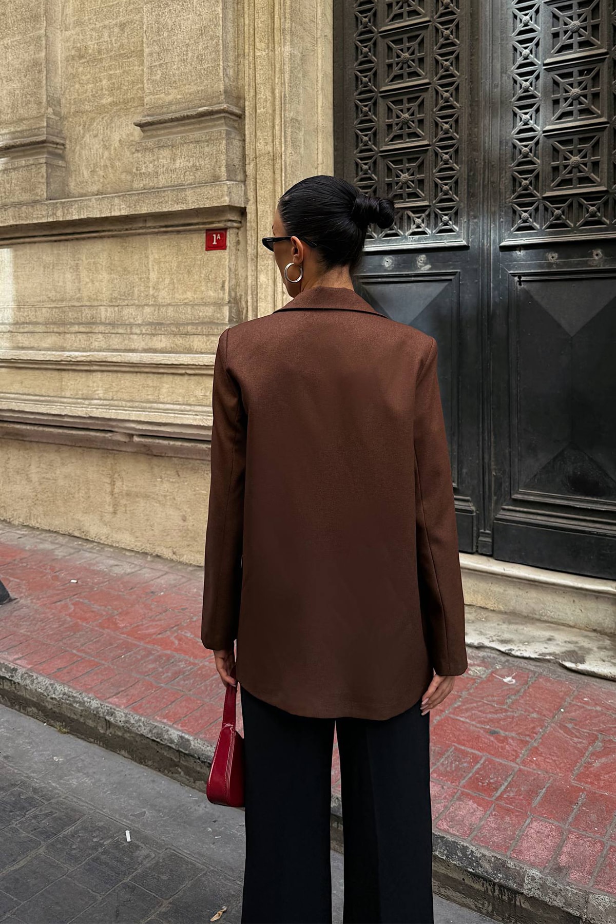 Halka Detay Tasarım Blazer Ceket