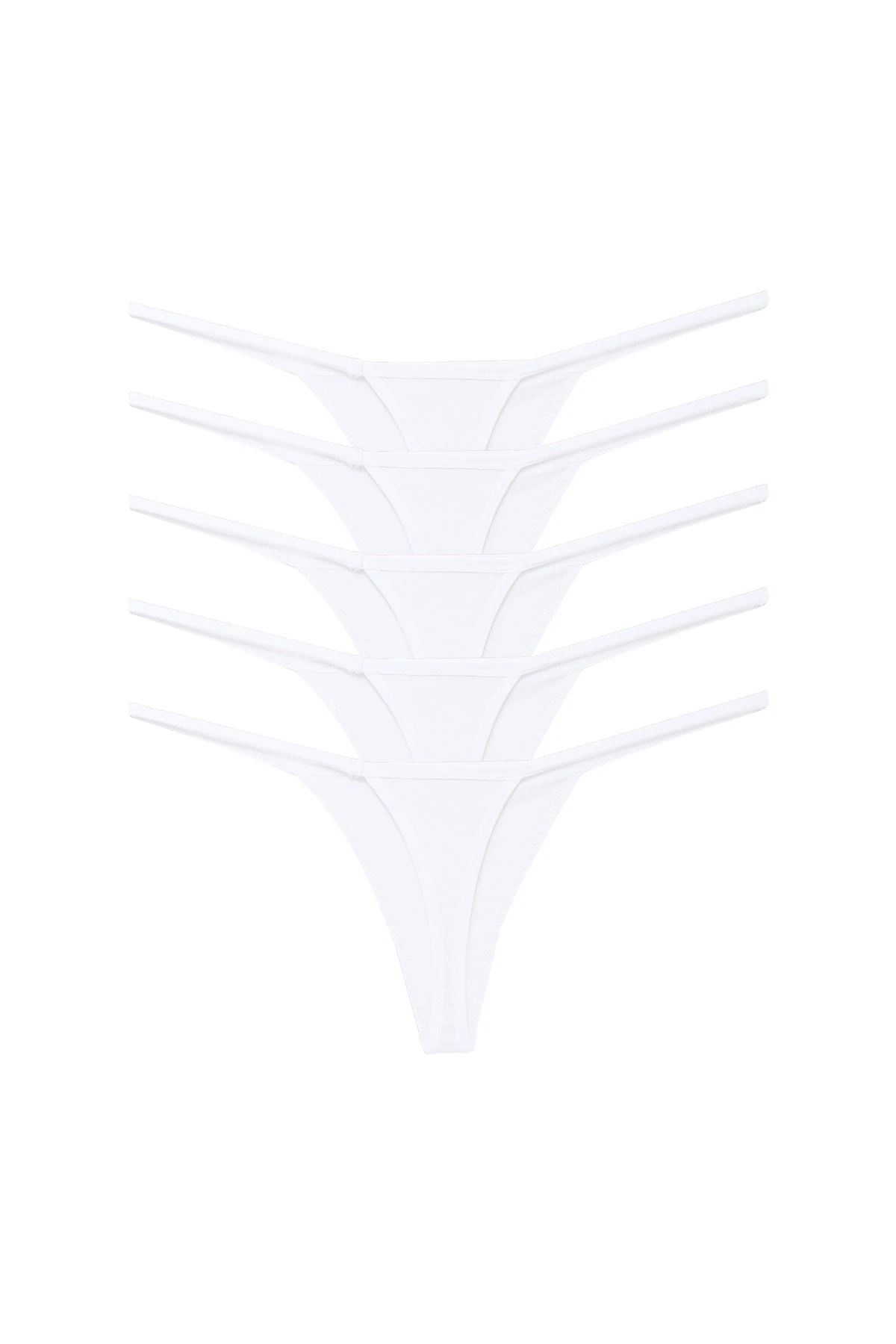 ALYA UNDERWEAR Kadın Ipli Tanga Külotlar - 5’li Paket (SARI, MOR, MİNT, SOMON,MAVİ) 1301p