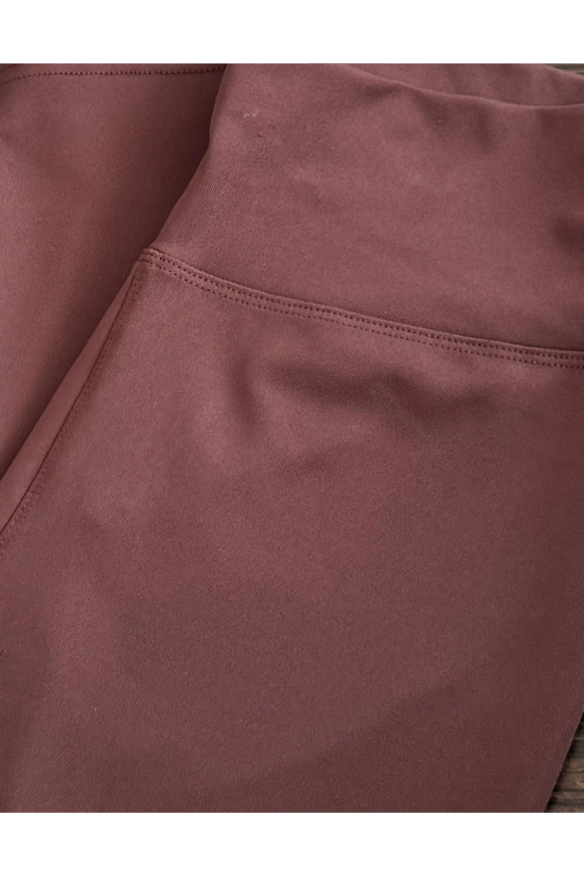 ALYA UNDERWEAR Diz Altı Kapri Tayt Yüksek Bel Likralı Parlak Dalgıç Kumaş, Antrasit (FÜME)