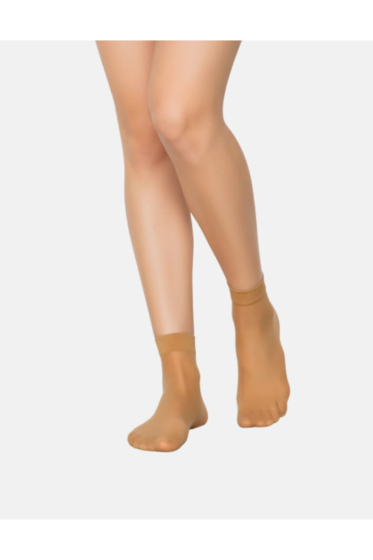 Kadın Parlak Soket Çorap, 15 Den, Fit