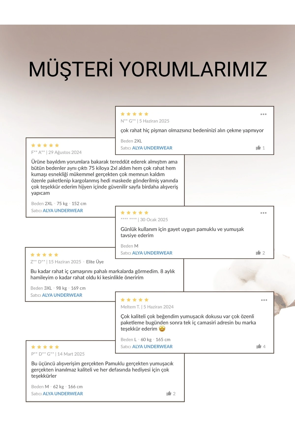 ALYA UNDERWEAR Kadın Pamuklu Bato Kesim Külot - 3 Adet Beyaz - 3'lü Paket