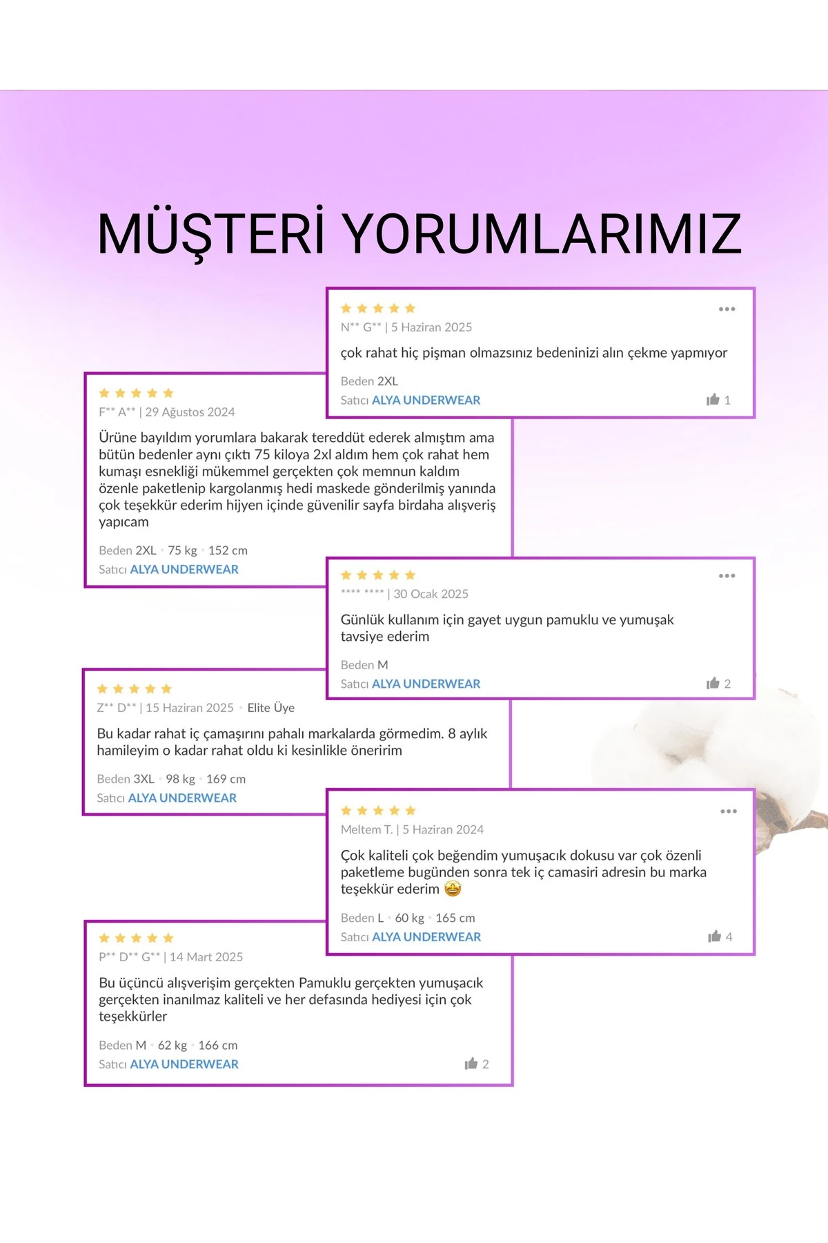 Kadın Pamuklu Slip Külot (5'li Paket)
