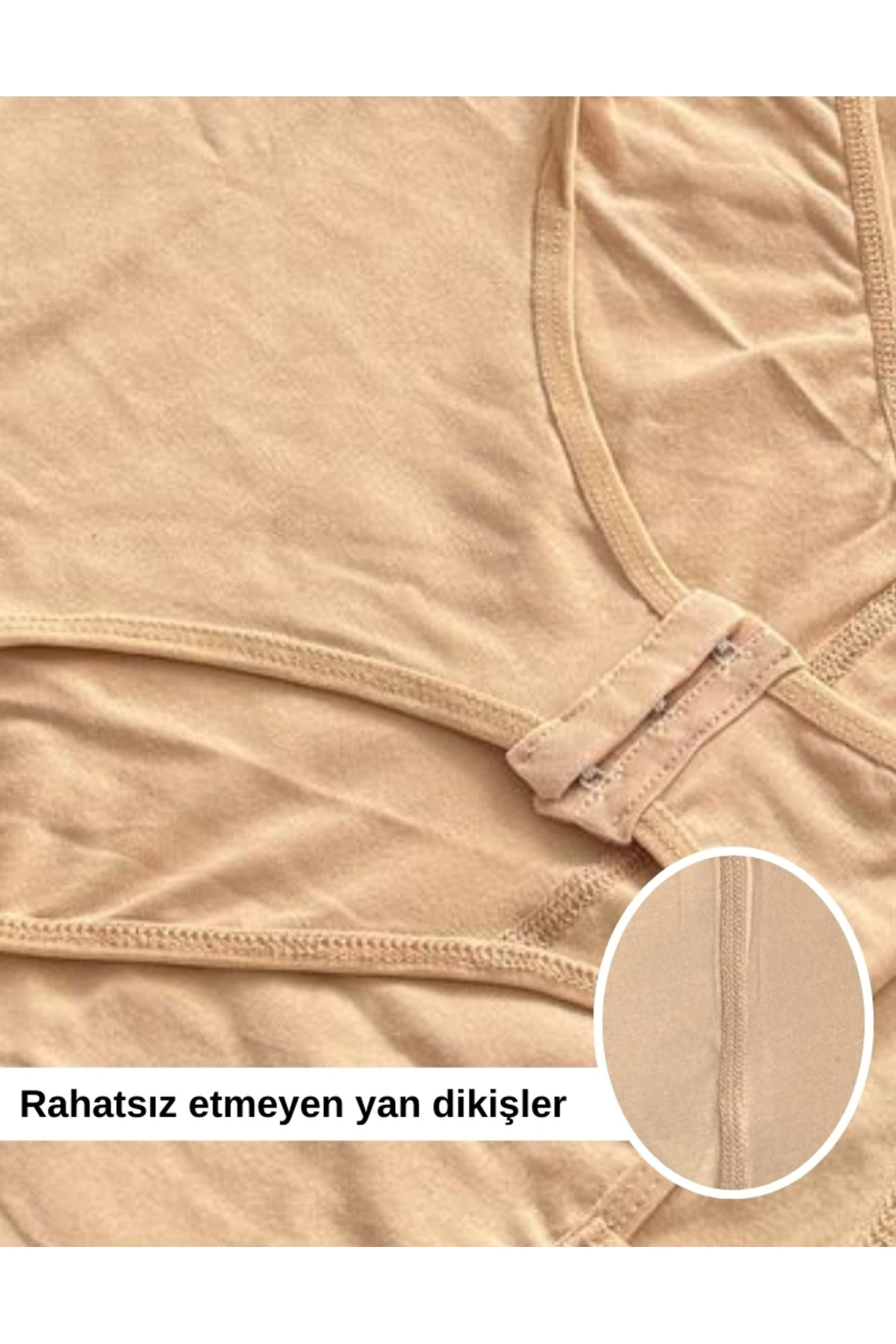 ALYA UNDERWEAR Kadın Ip Askılı Çıtçıtlı Body, Modal - Pamuk Karışımlı, ( Kancalı ), Tekli Paket, Beyaz