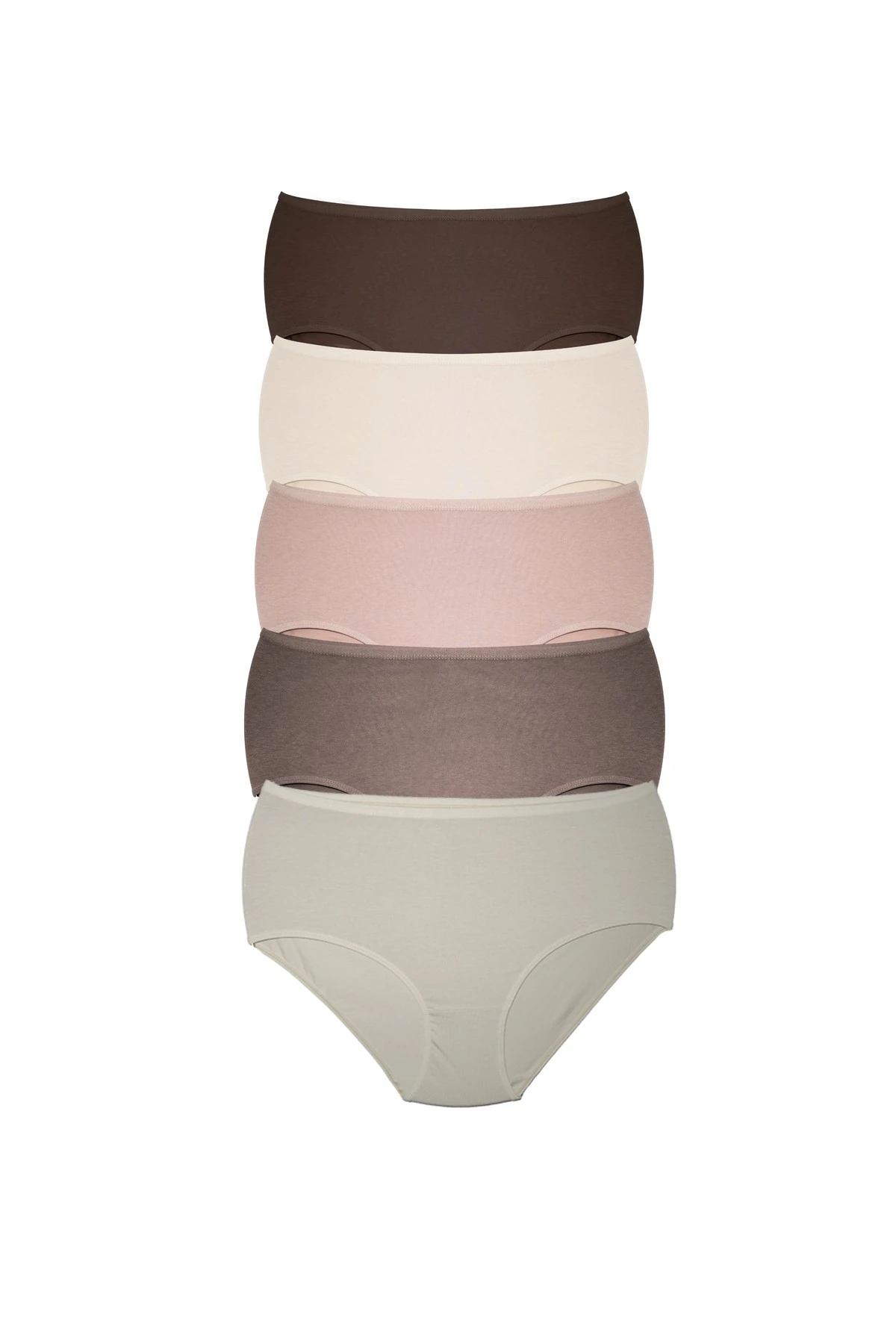 ALYA UNDERWEAR Kadın Extra Battal Külot - 5 Adet Beyaz (8XL, 9XL, 10XL)