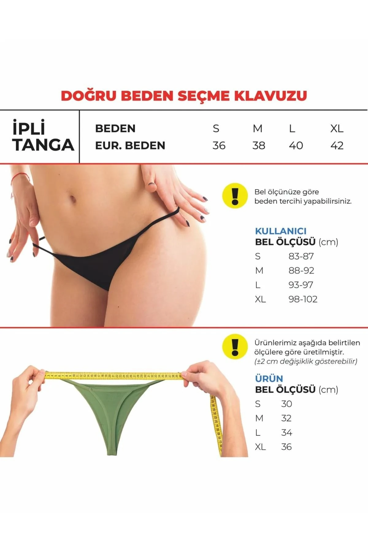 ALYA UNDERWEAR Kadın Ipli Tanga Külotlar - 5’li Paket (SARI, MOR, MİNT, SOMON,MAVİ) 1301p