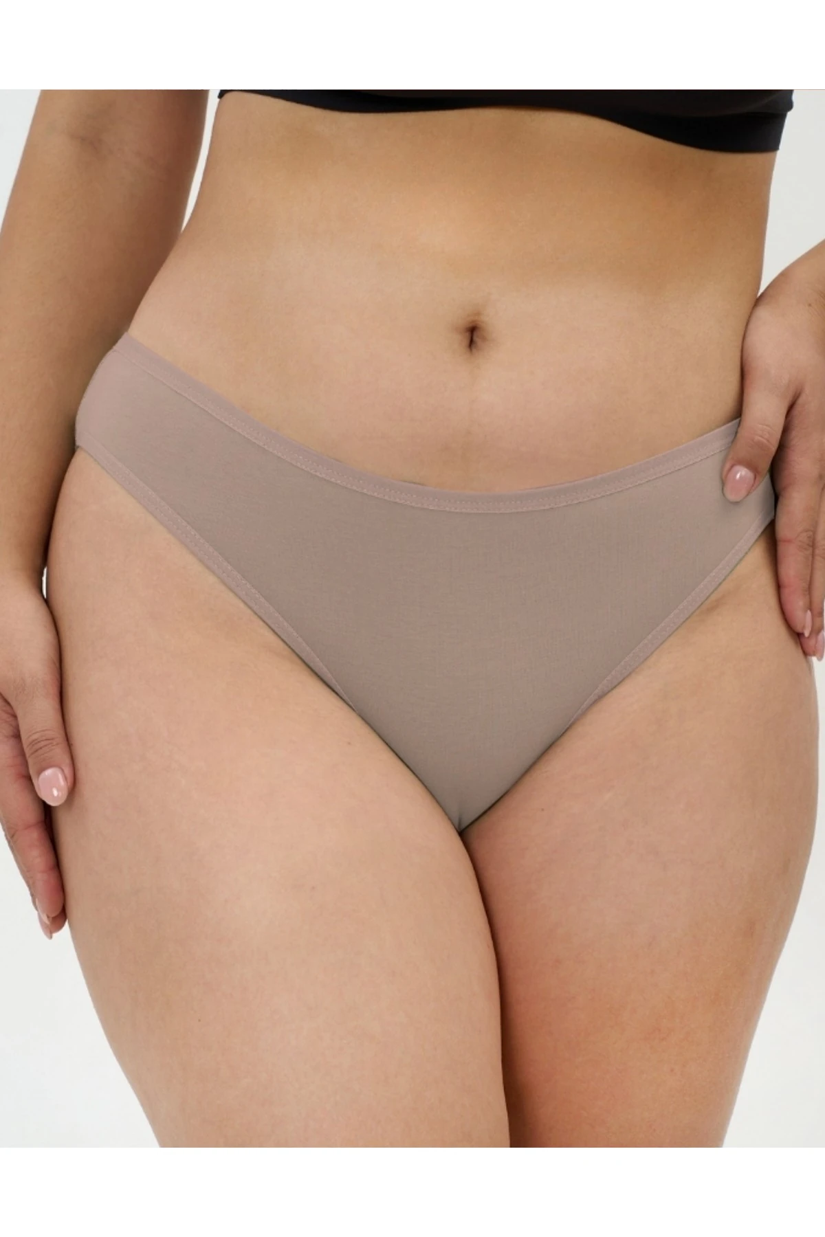 ALYA UNDERWEAR Kadın Külot Pamuklu String - 5 Adet Siyah Tanga (S, M, L, XL)