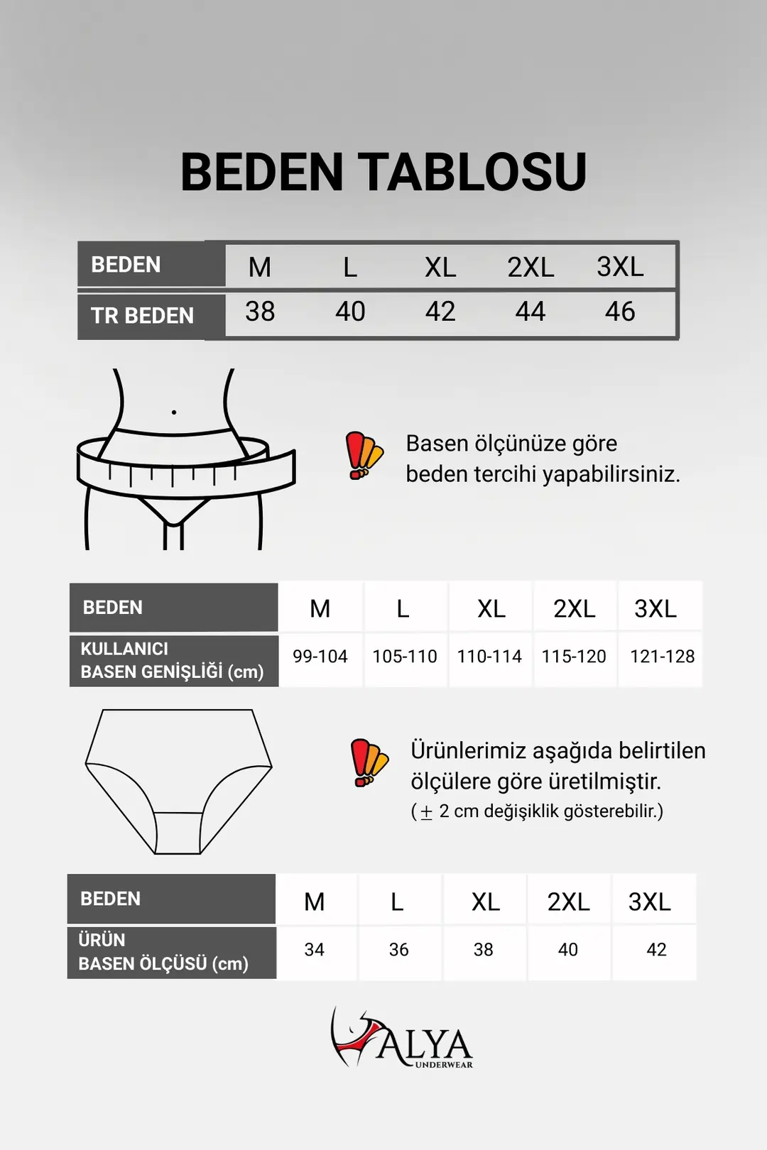%100 Pamuklu & Kalp Desenli Büyük Beden Külot - 5'Li Paket · 8