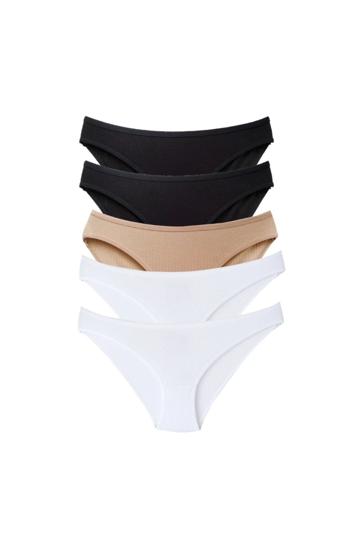 ALYA UNDERWEAR Kedi Baskılı Su Yolu Lastikli Kadın Bikini Külot-7'li Paket