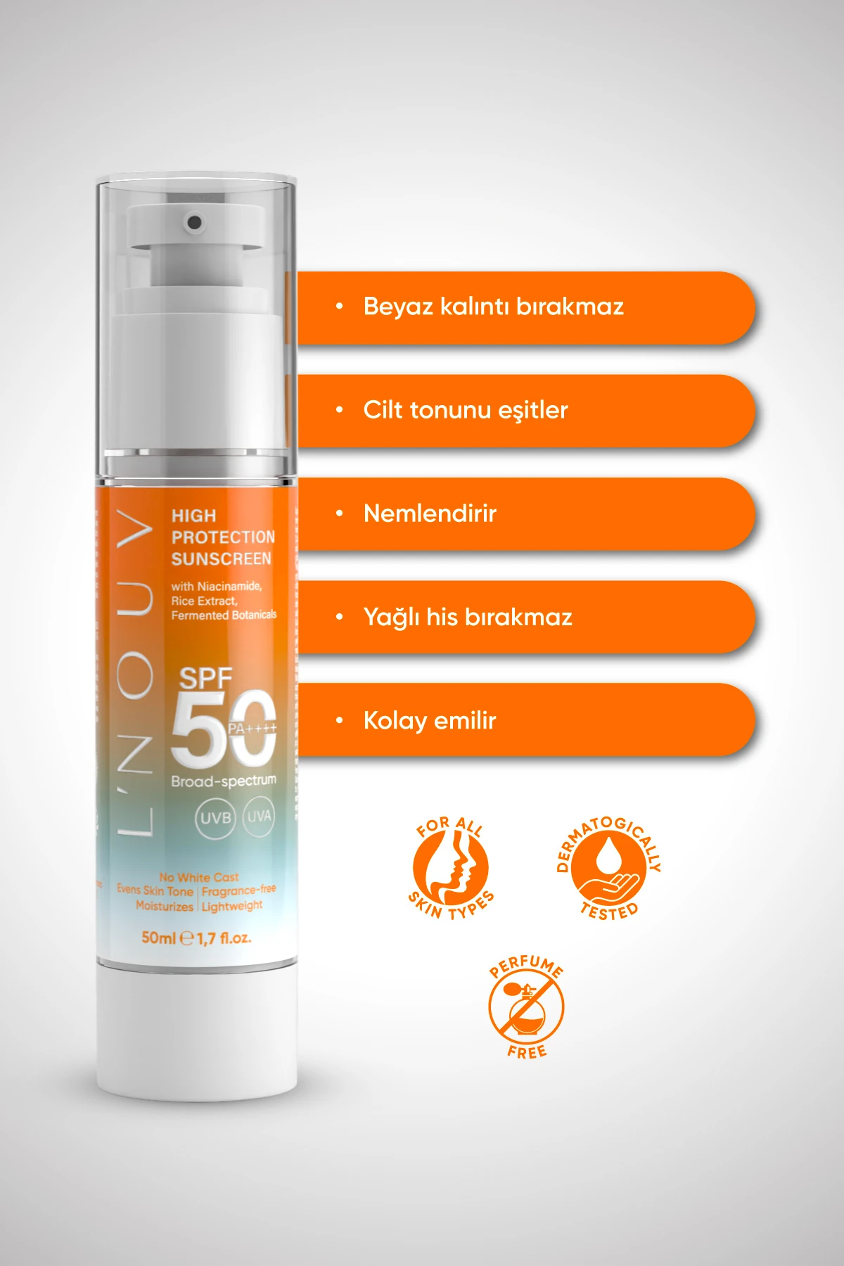 SPF 50+ Güneş Koruyucu Krem