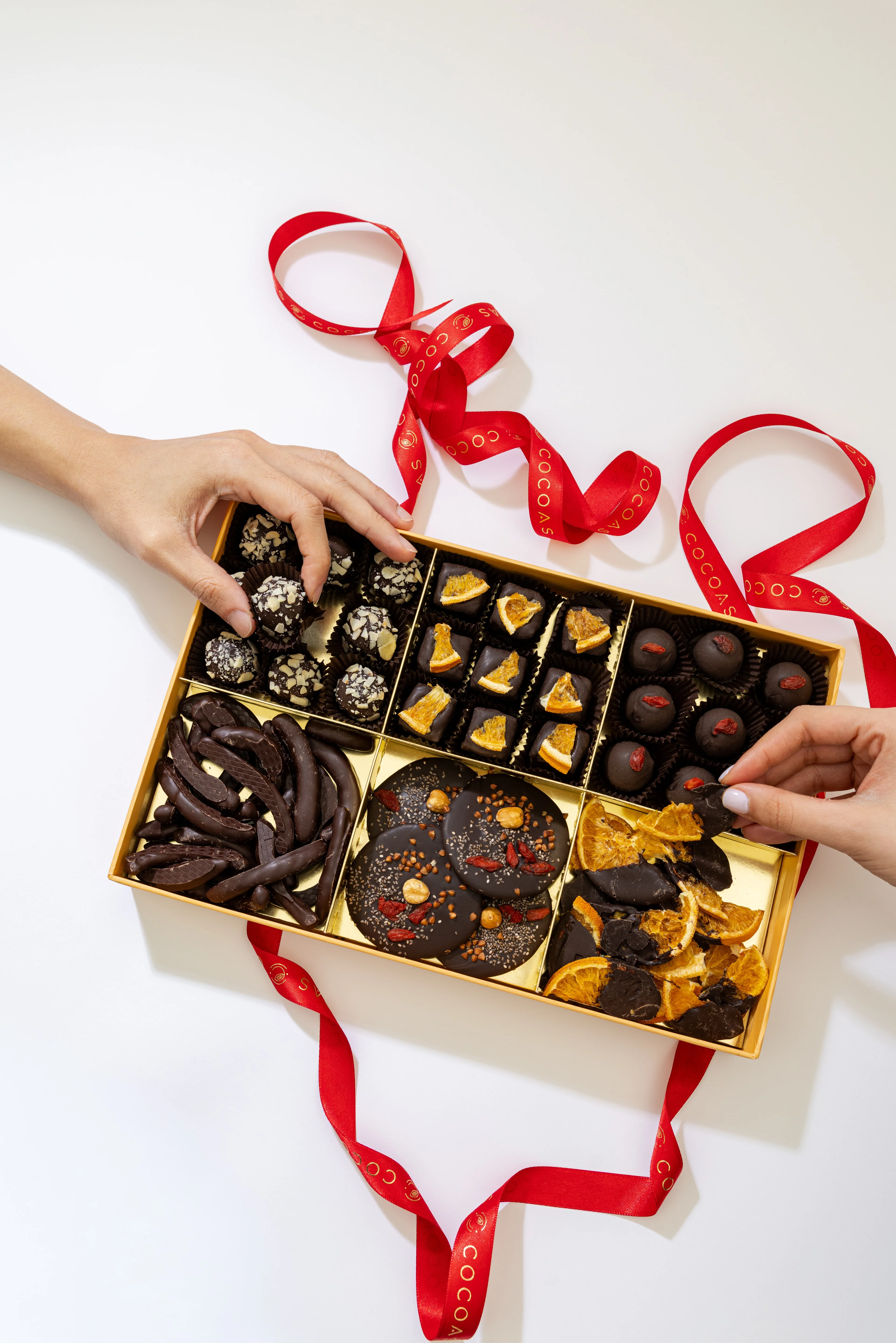 Premium — Vegan Bitter Artisan Çikolata - 750 g - Altı Bölmeli