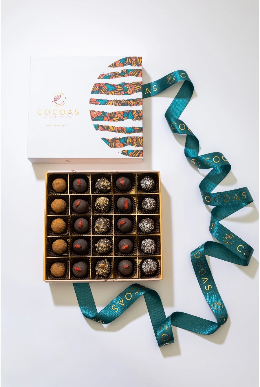 Meyve Püre Dolgulu Vegan Bitter Artisan Çikolata - 350 g