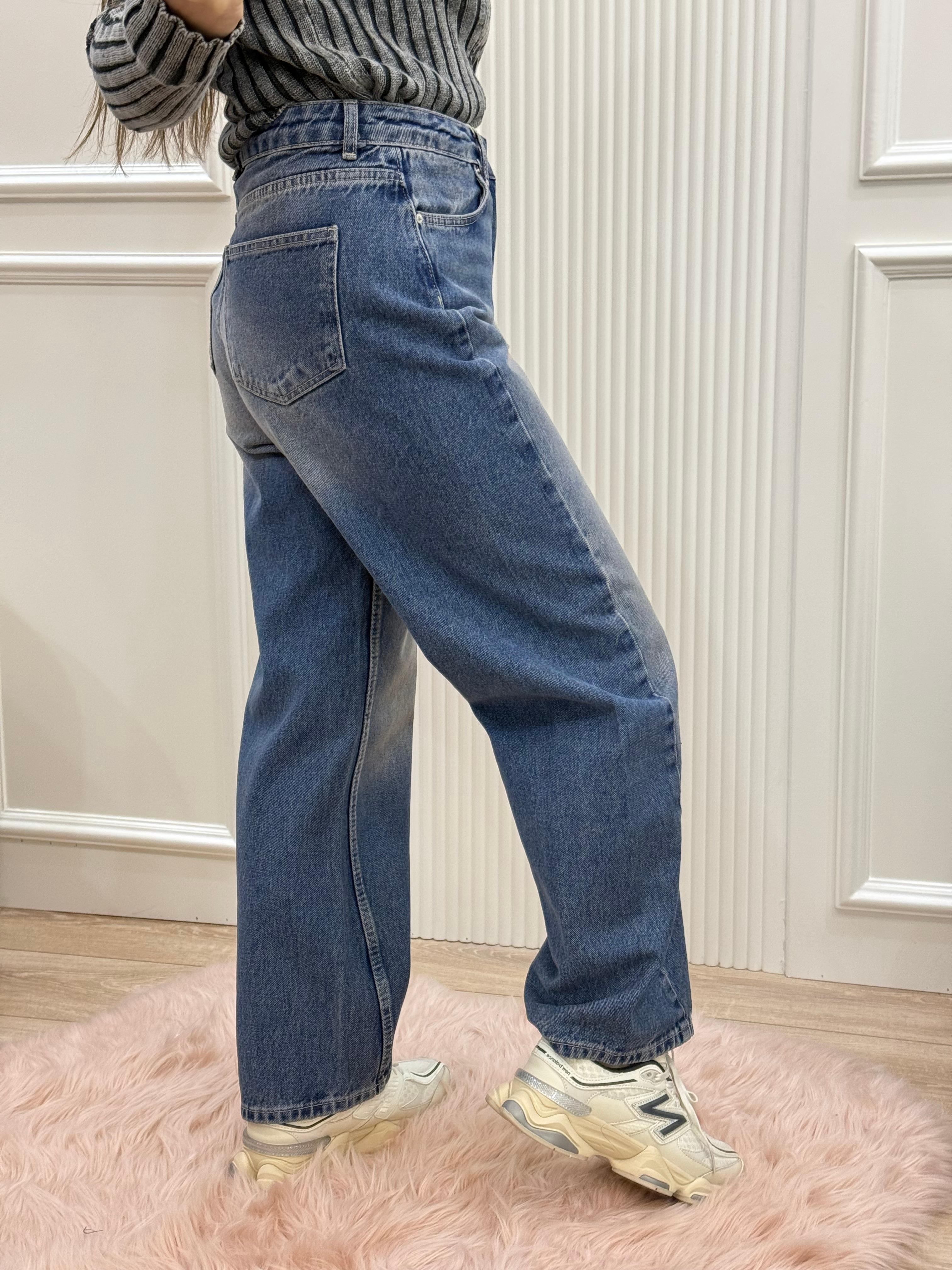 Paça Dönük Balon JEANS