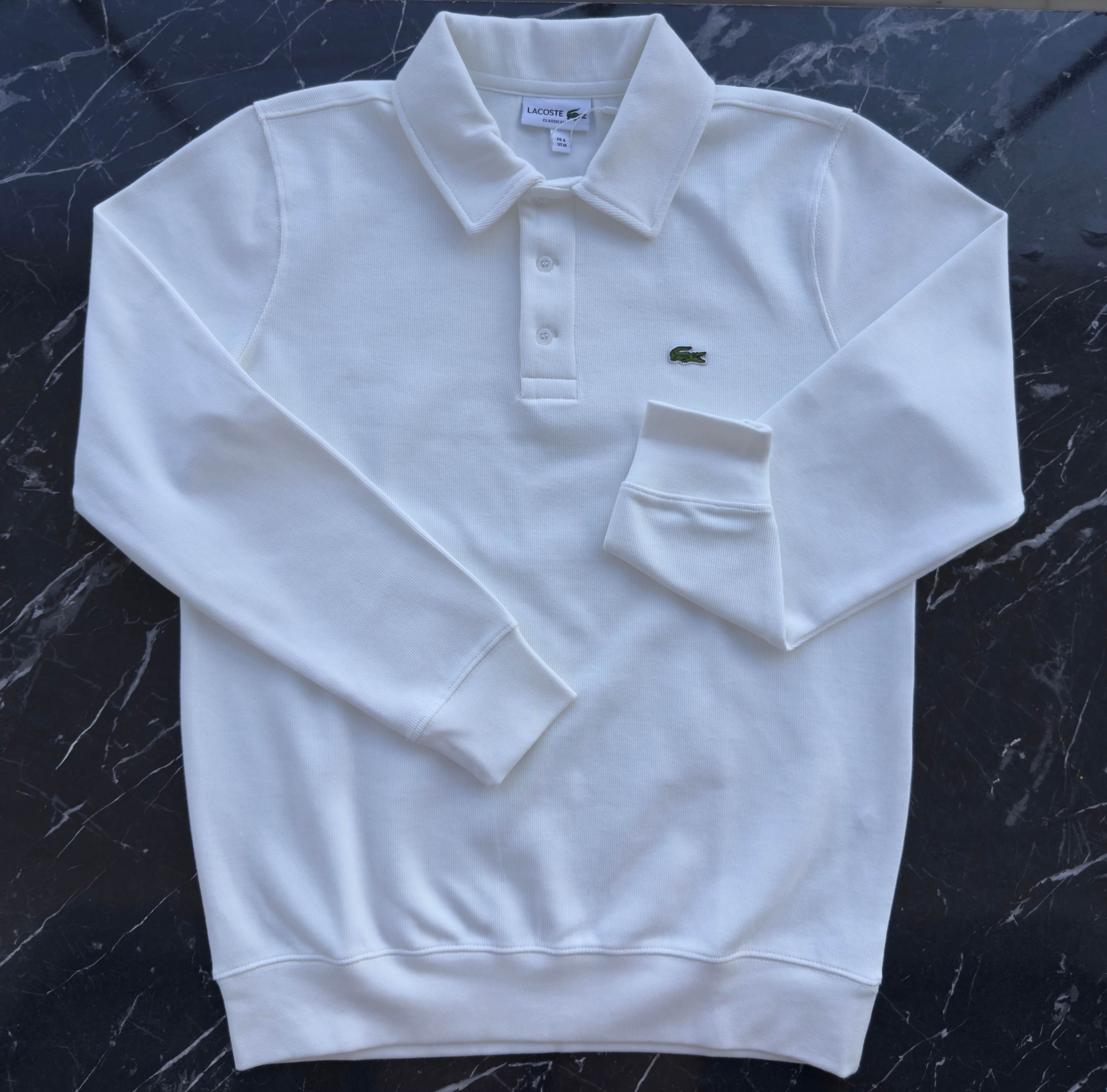 Polo Yaka Selanik Kumaş Swetshirt